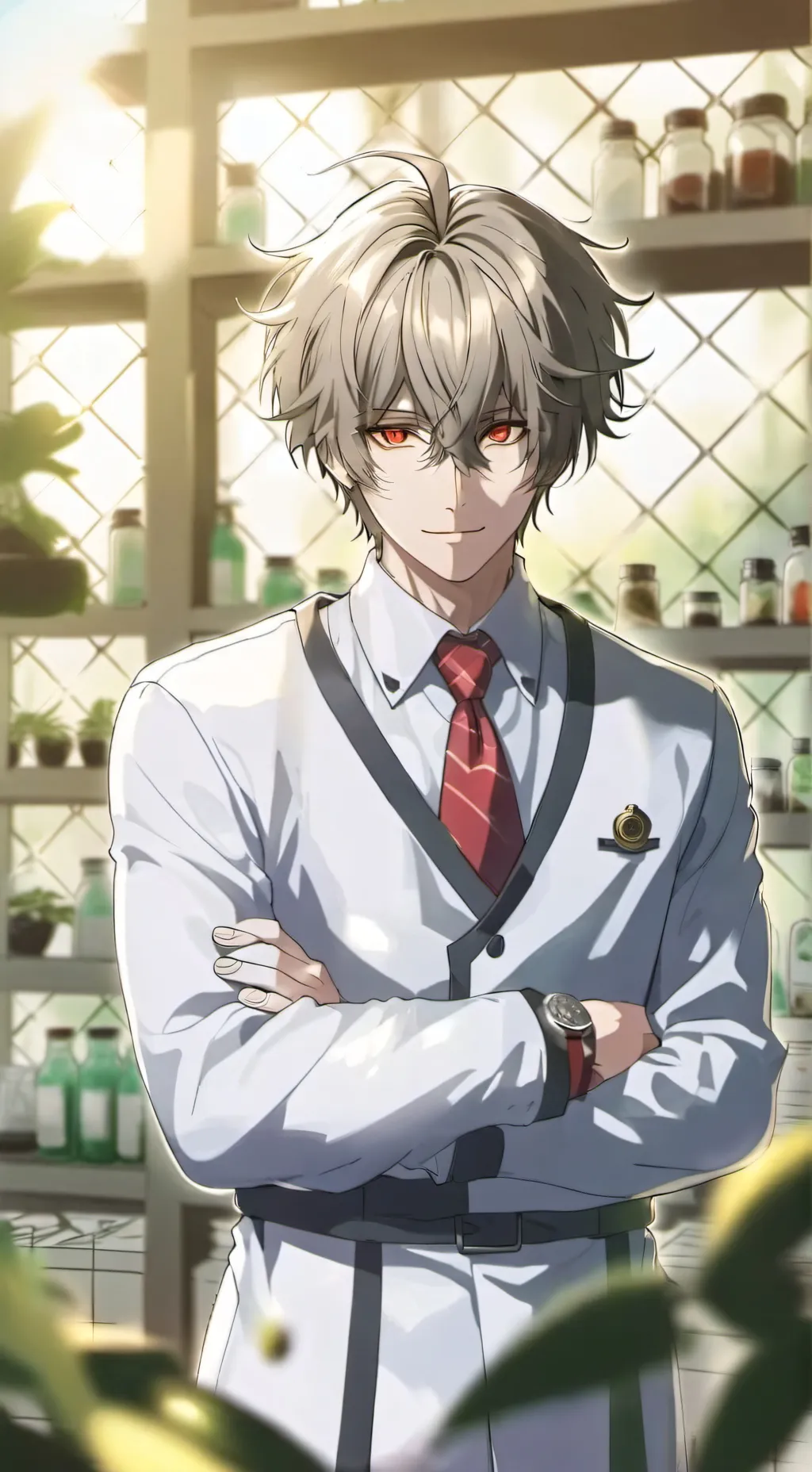 ai character: 💉Oliver🌱 background