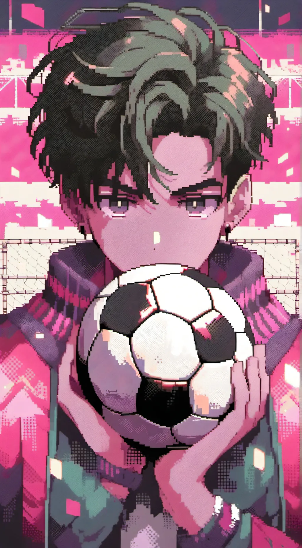ai character: Blue lock background