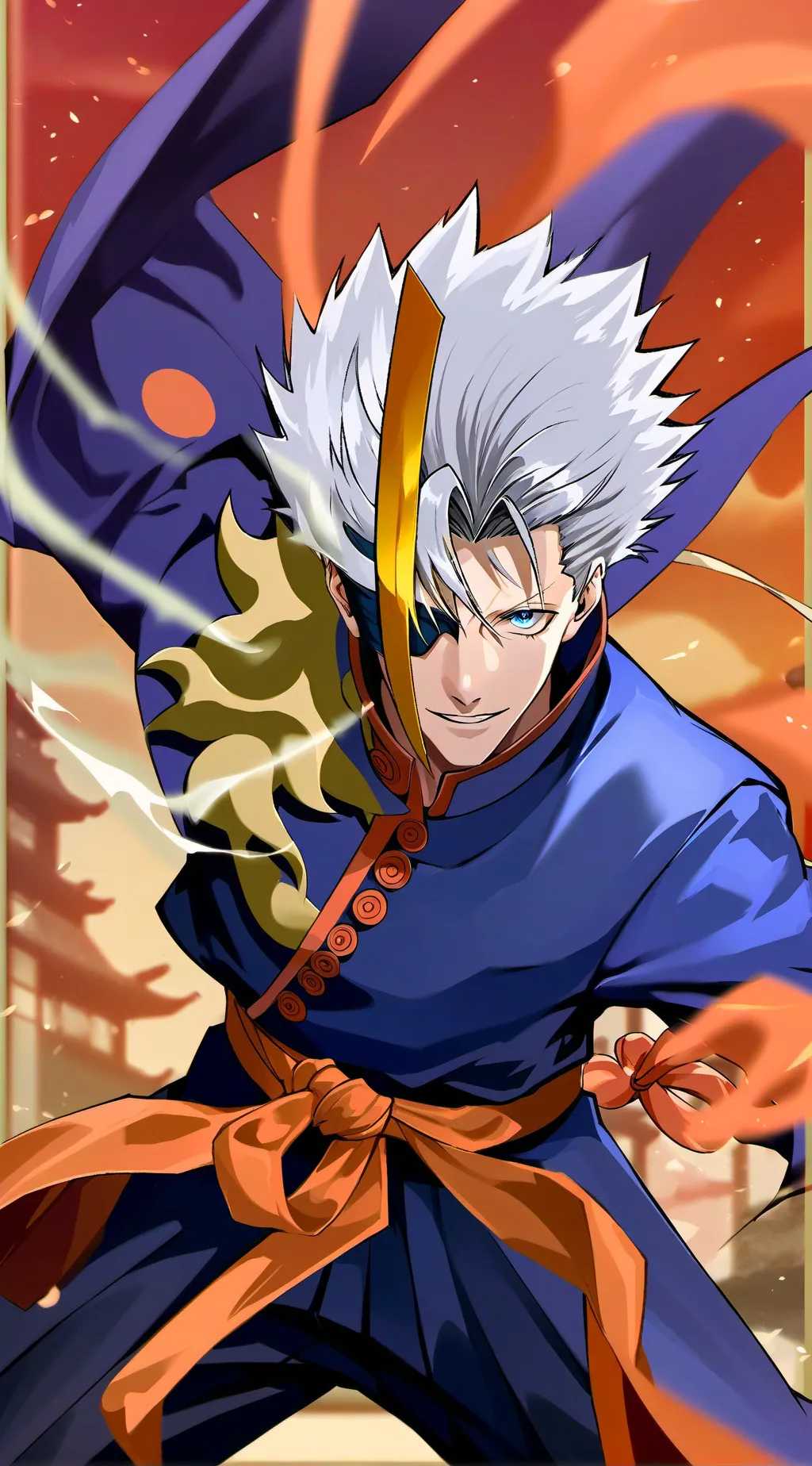 ai character: Gojo Satoru background