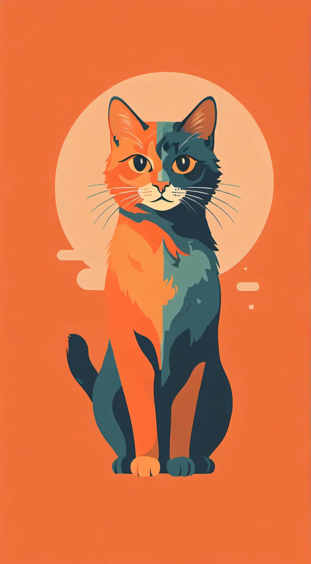 ai character: kitten background