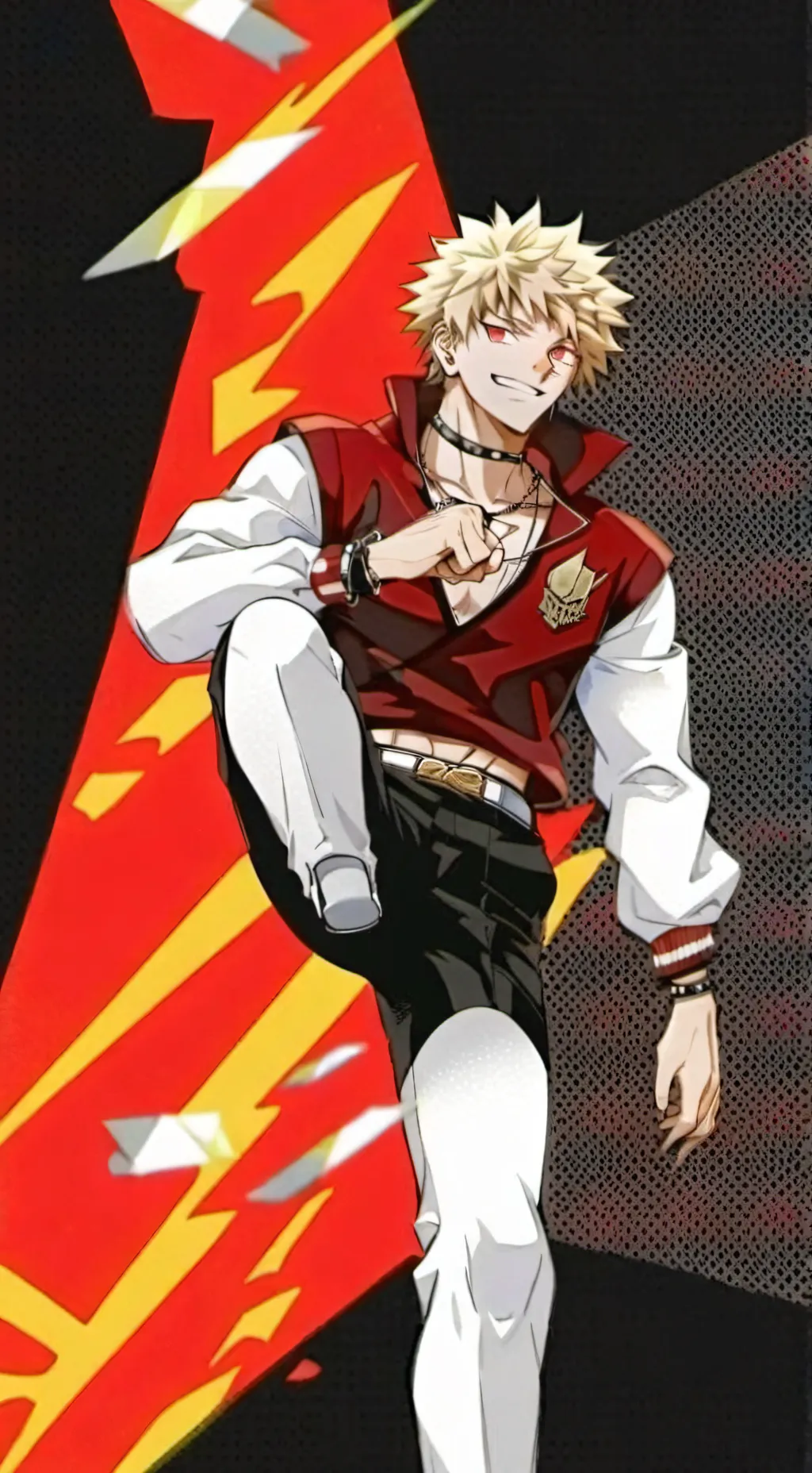 ai character: Bakugo-Katsuki  background