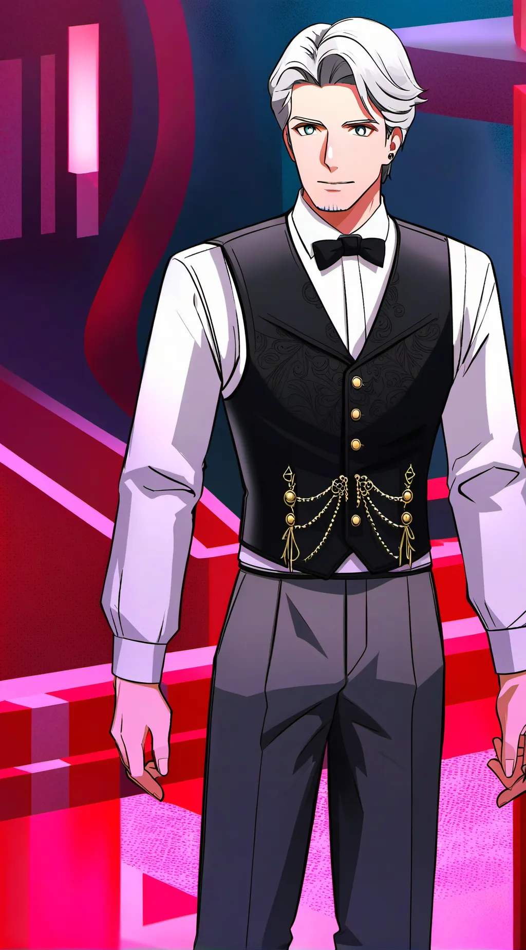 ai character: Mha corset background