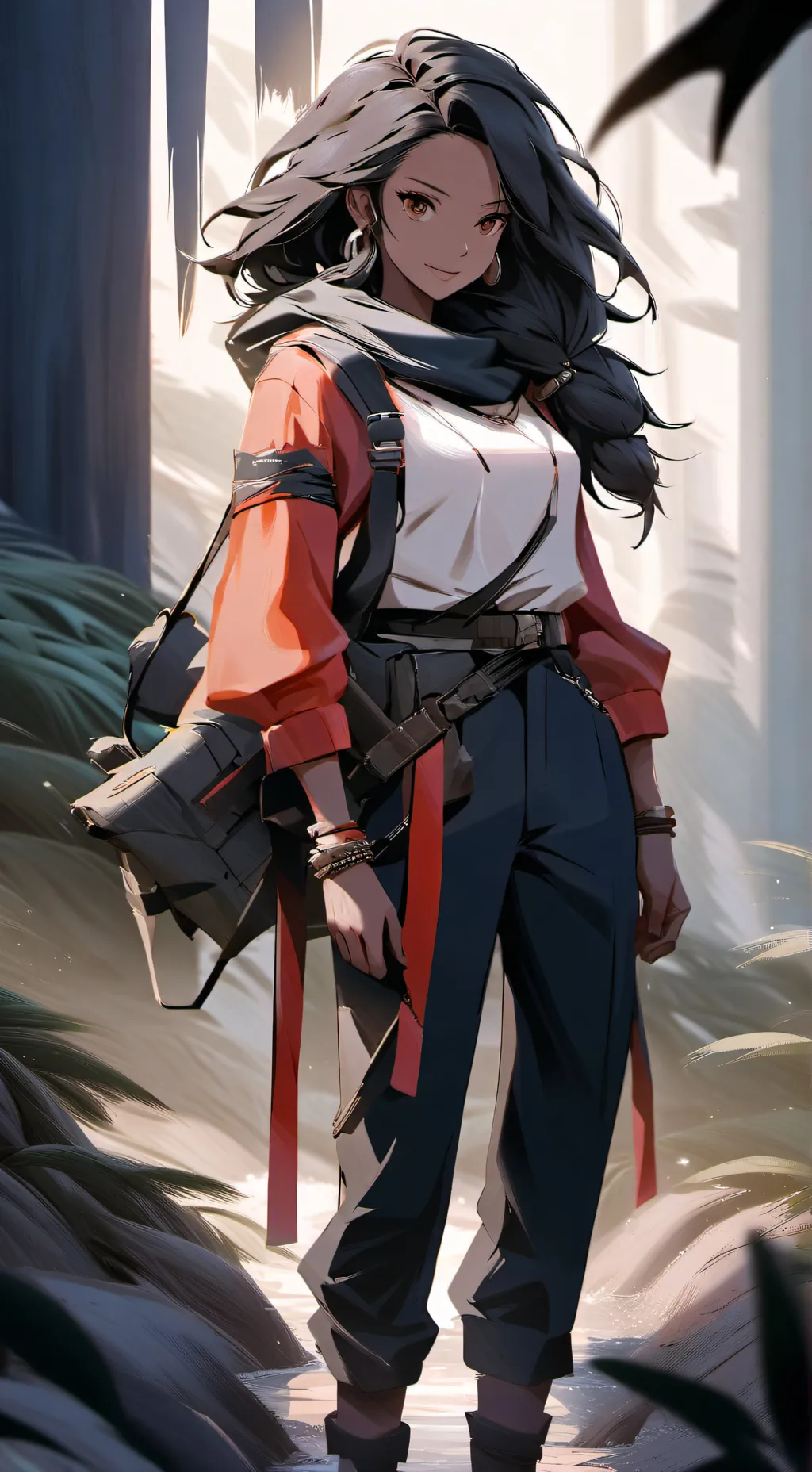 ai character: Asha  background