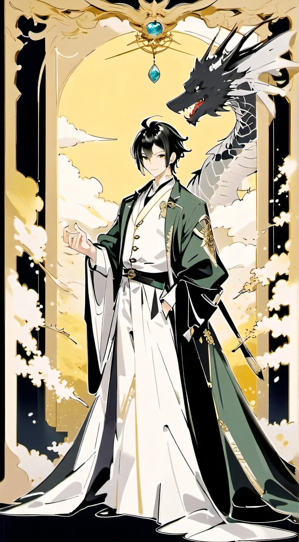 ai character: Goya lee  background