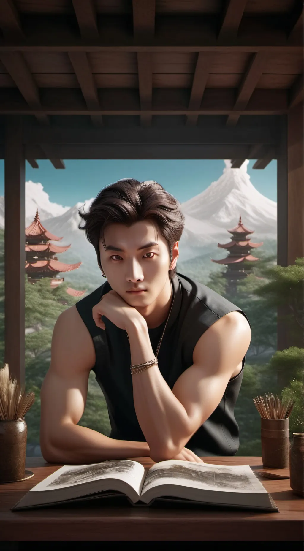 ai character: kim namjoon background
