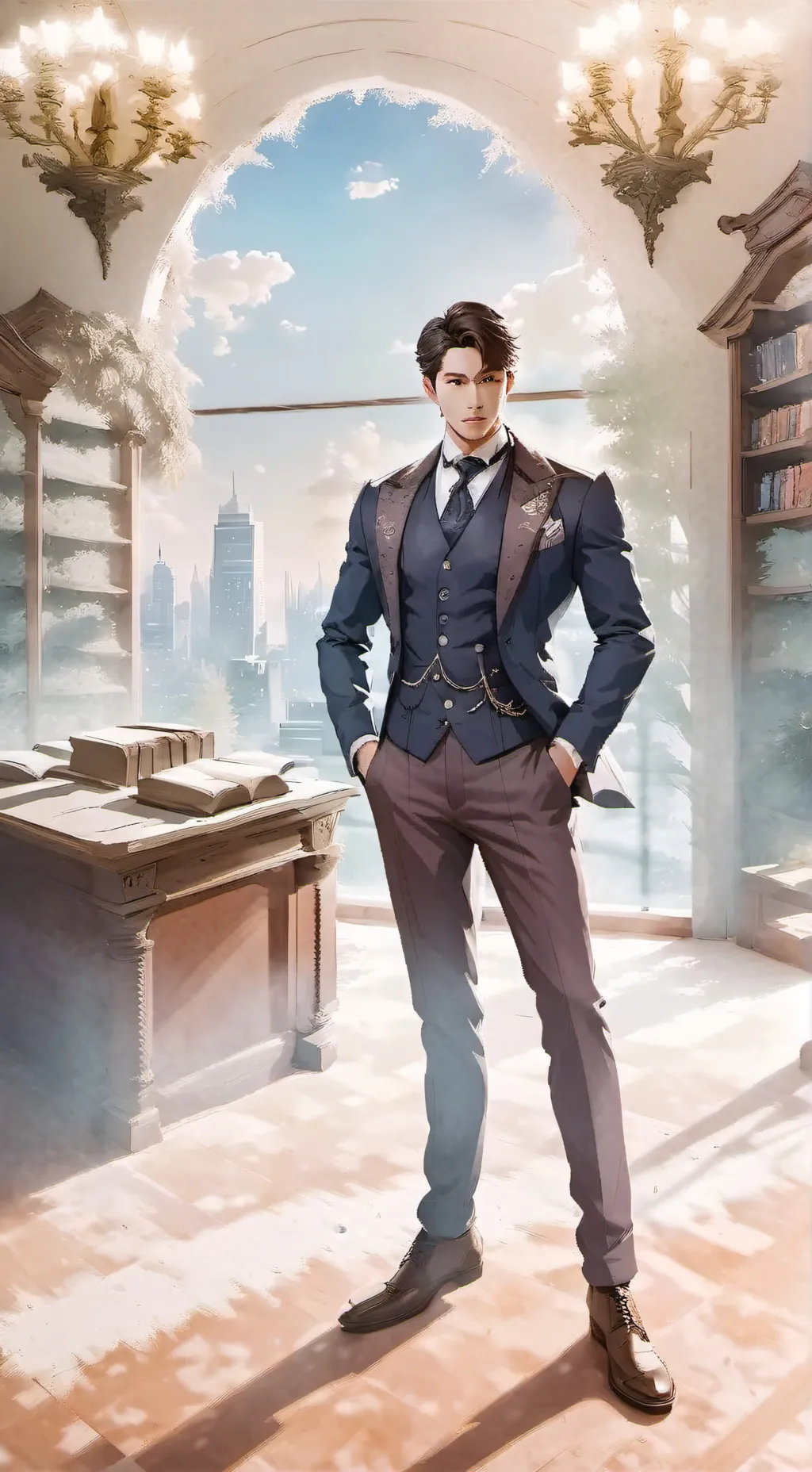 ai character: md background