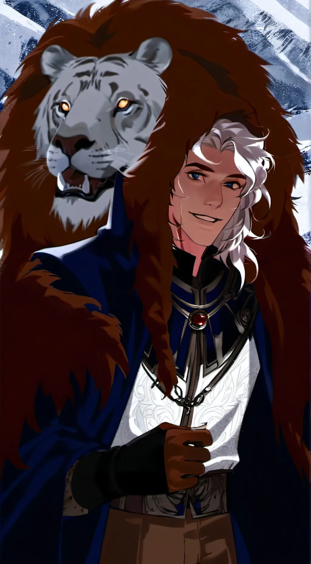 ai character: Beast  background