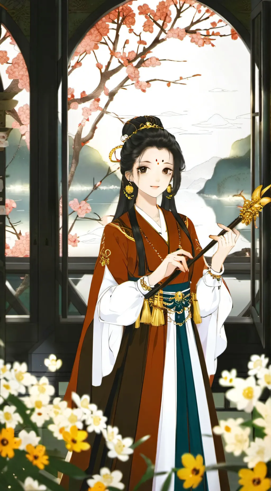 ai character: she should guess  background
