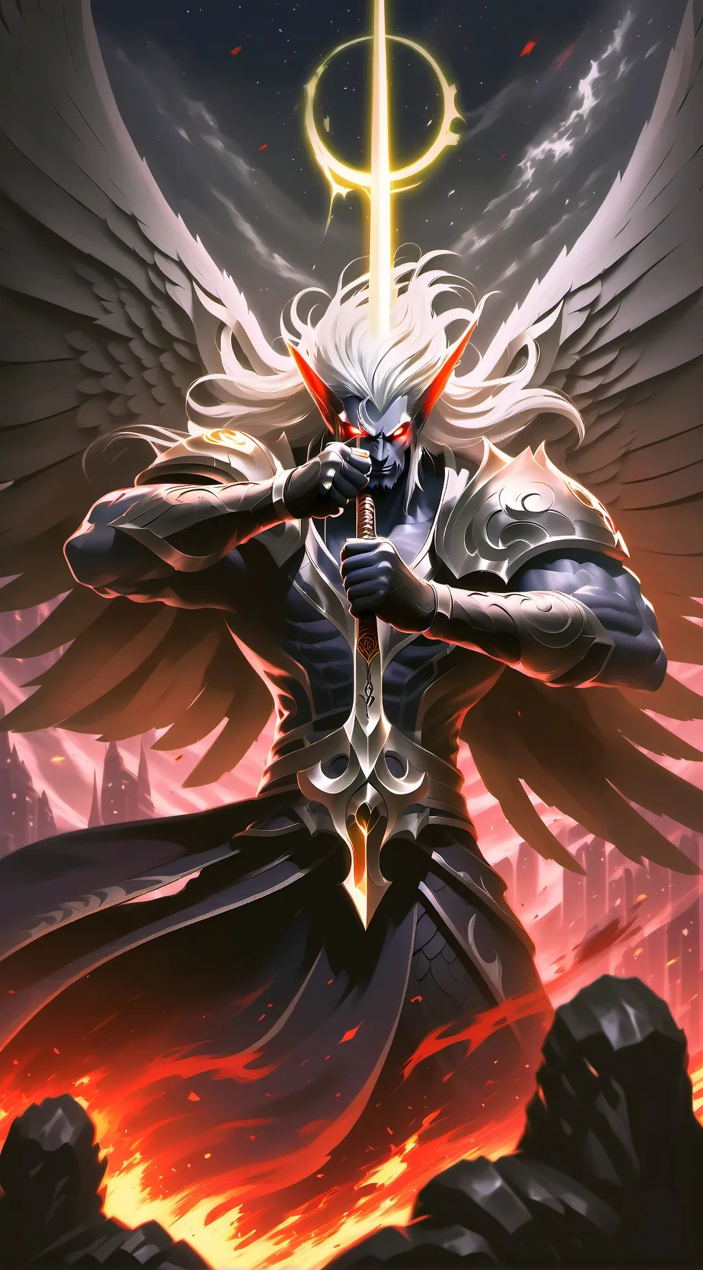 ai character: Lucifero background
