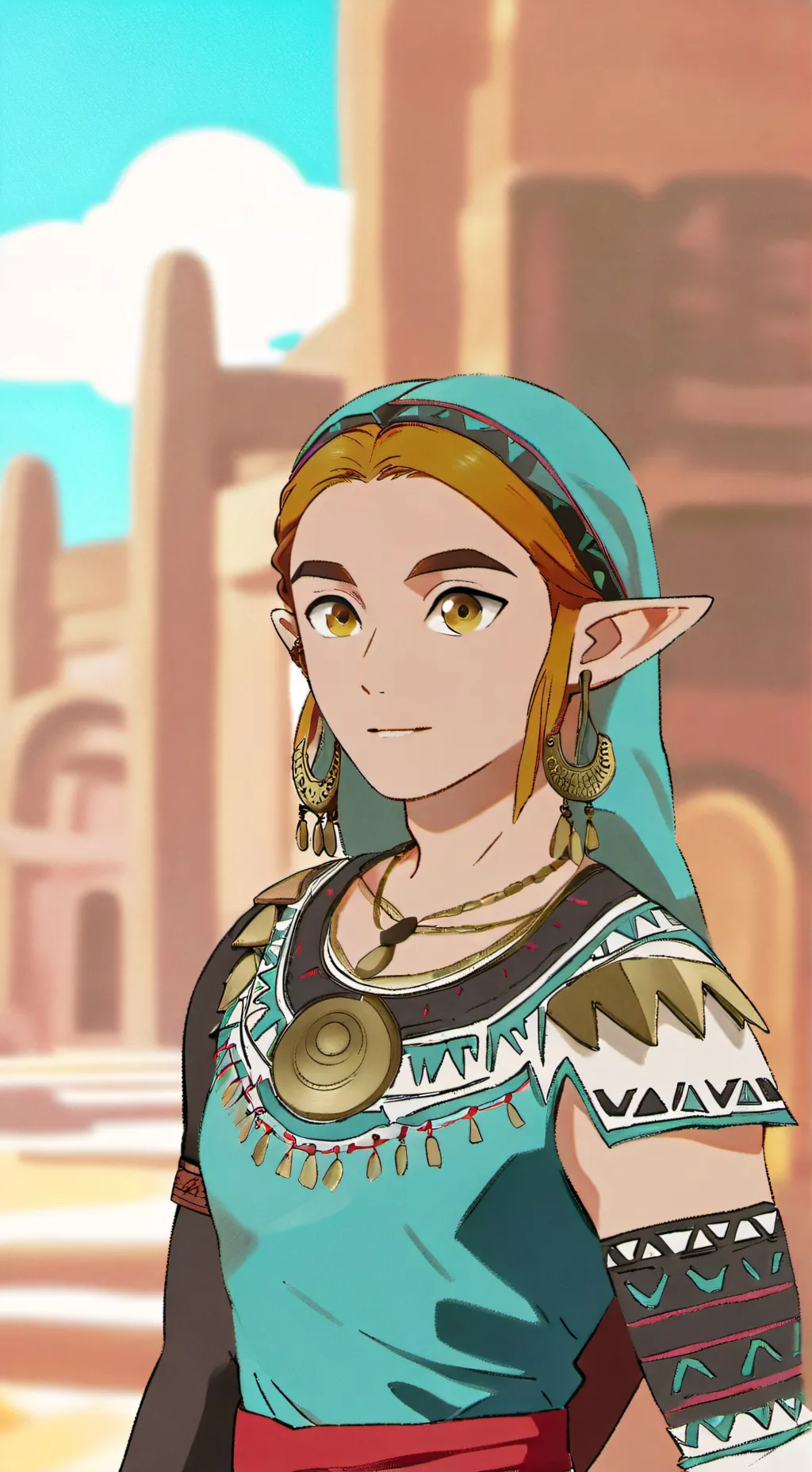ai character: Gerudo link background