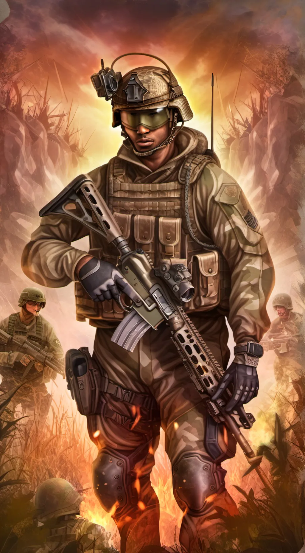 ai character: General midas background