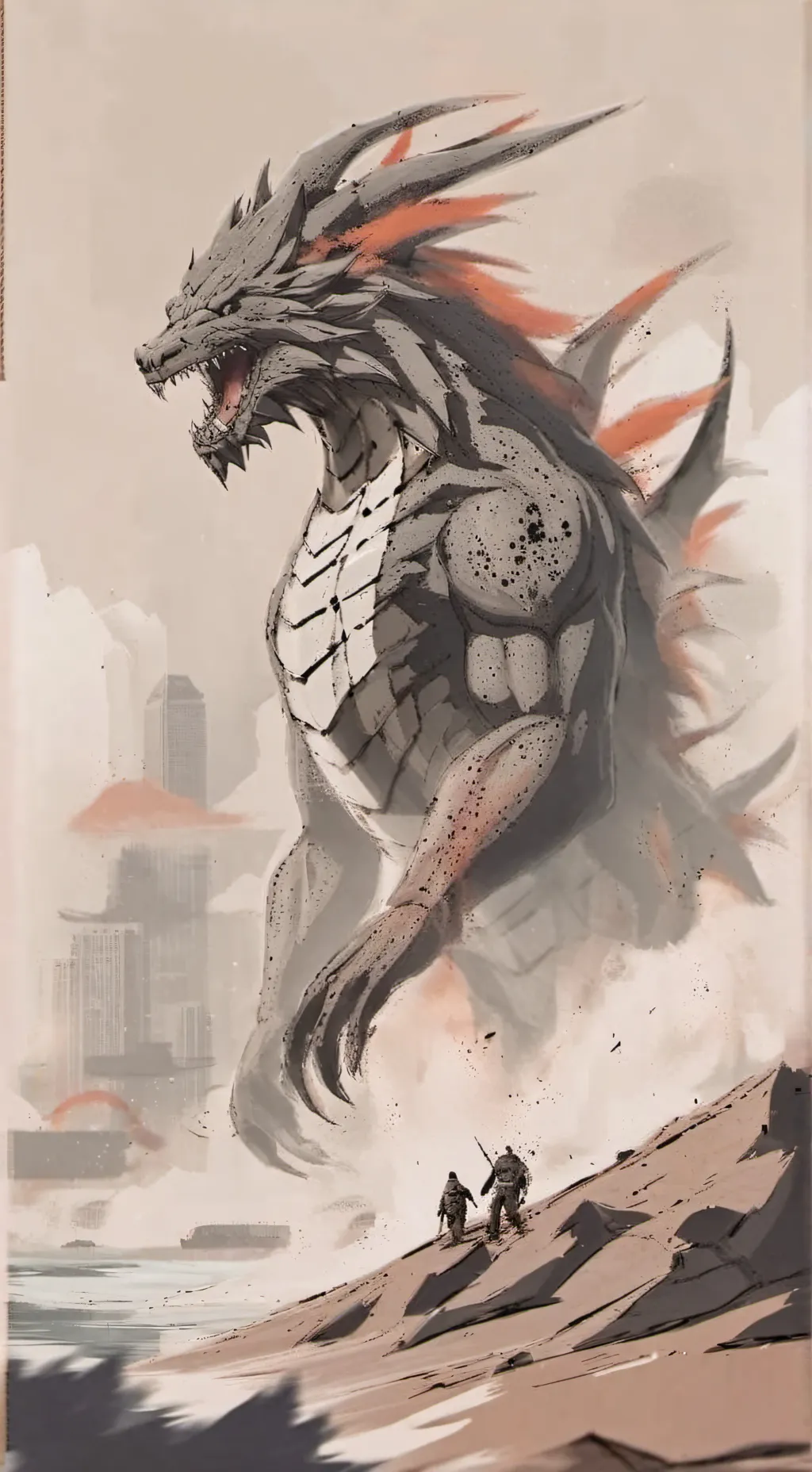 ai character: skibidi toilekaiju background