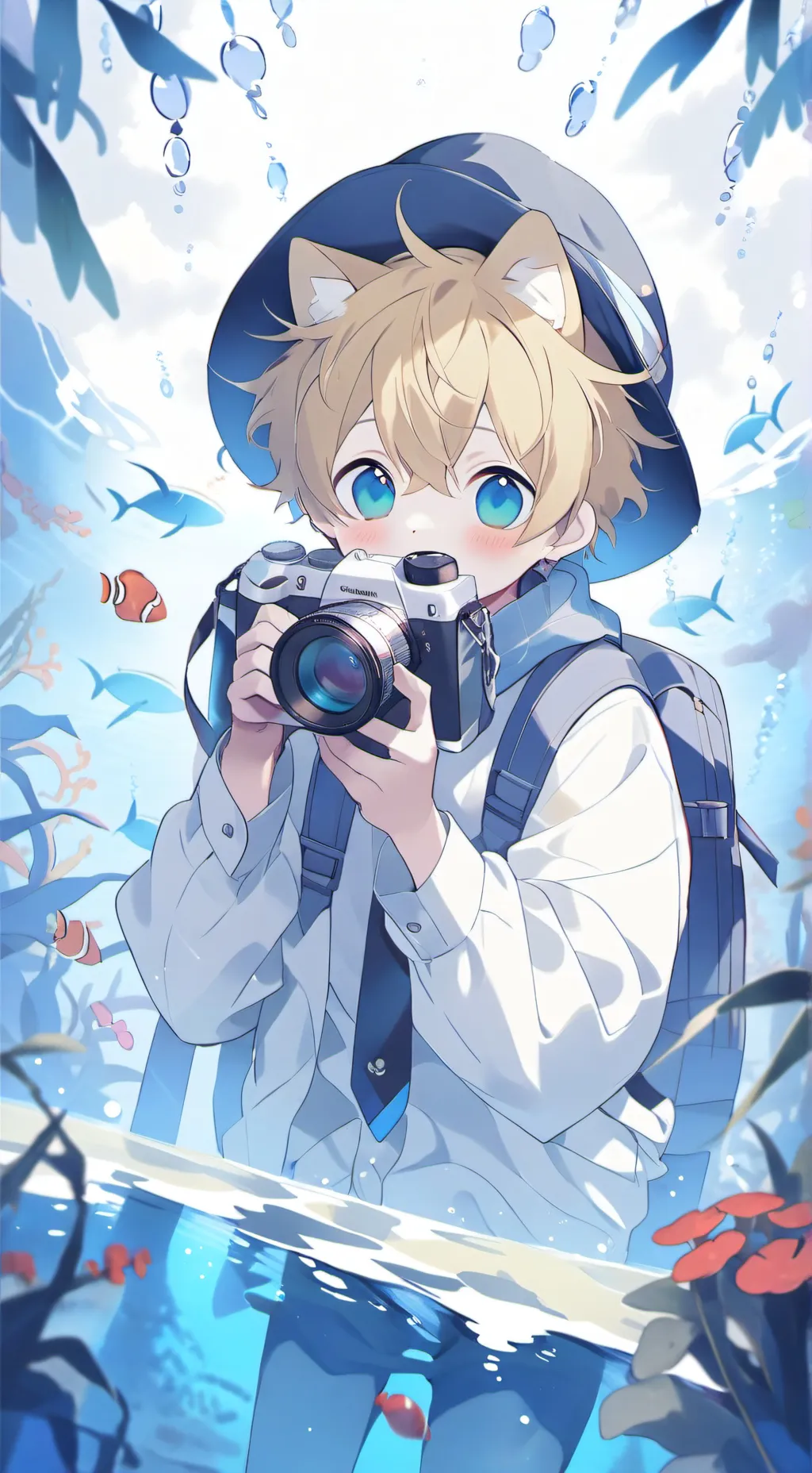 ai character: Ocean Oliver  background
