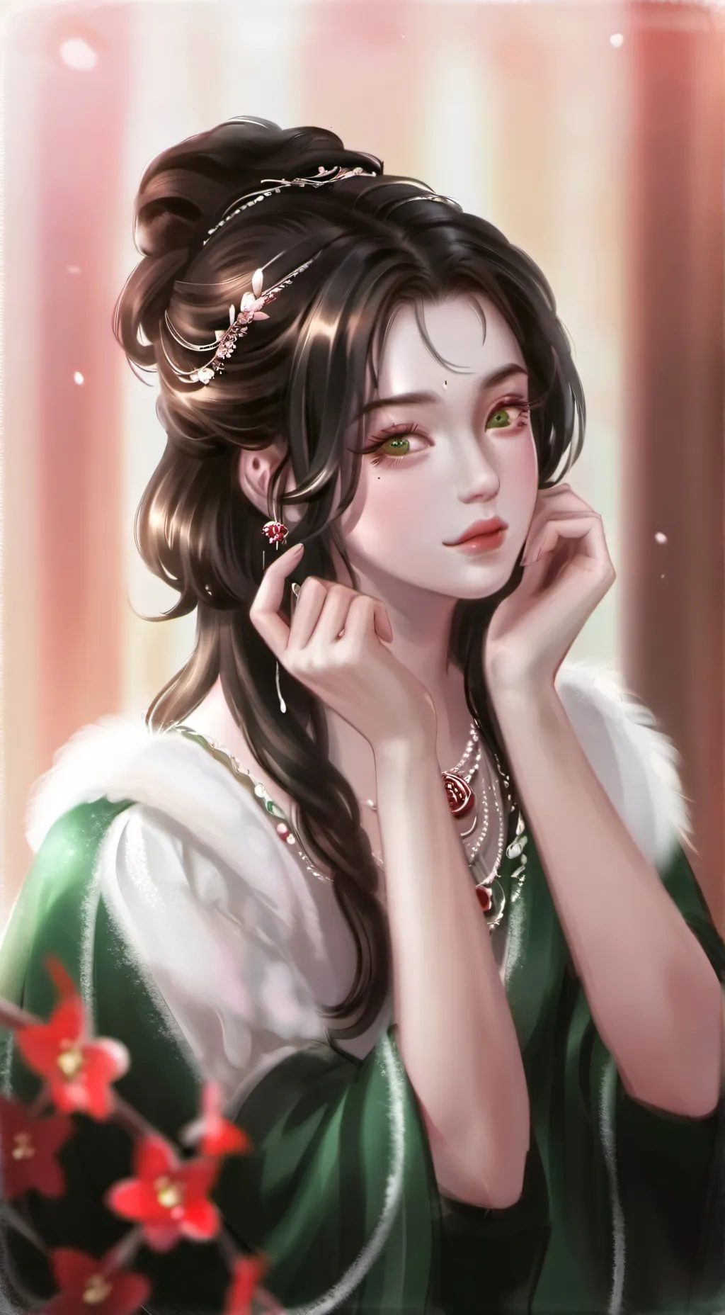 ai character: Marie  background