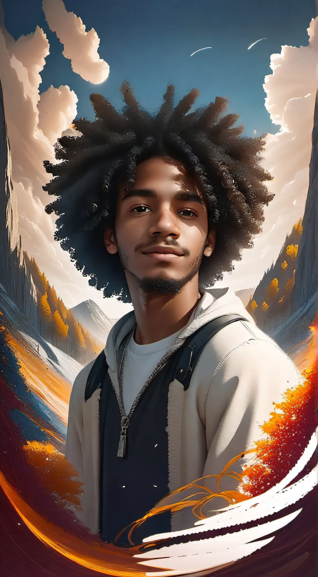 ai character:  trey background