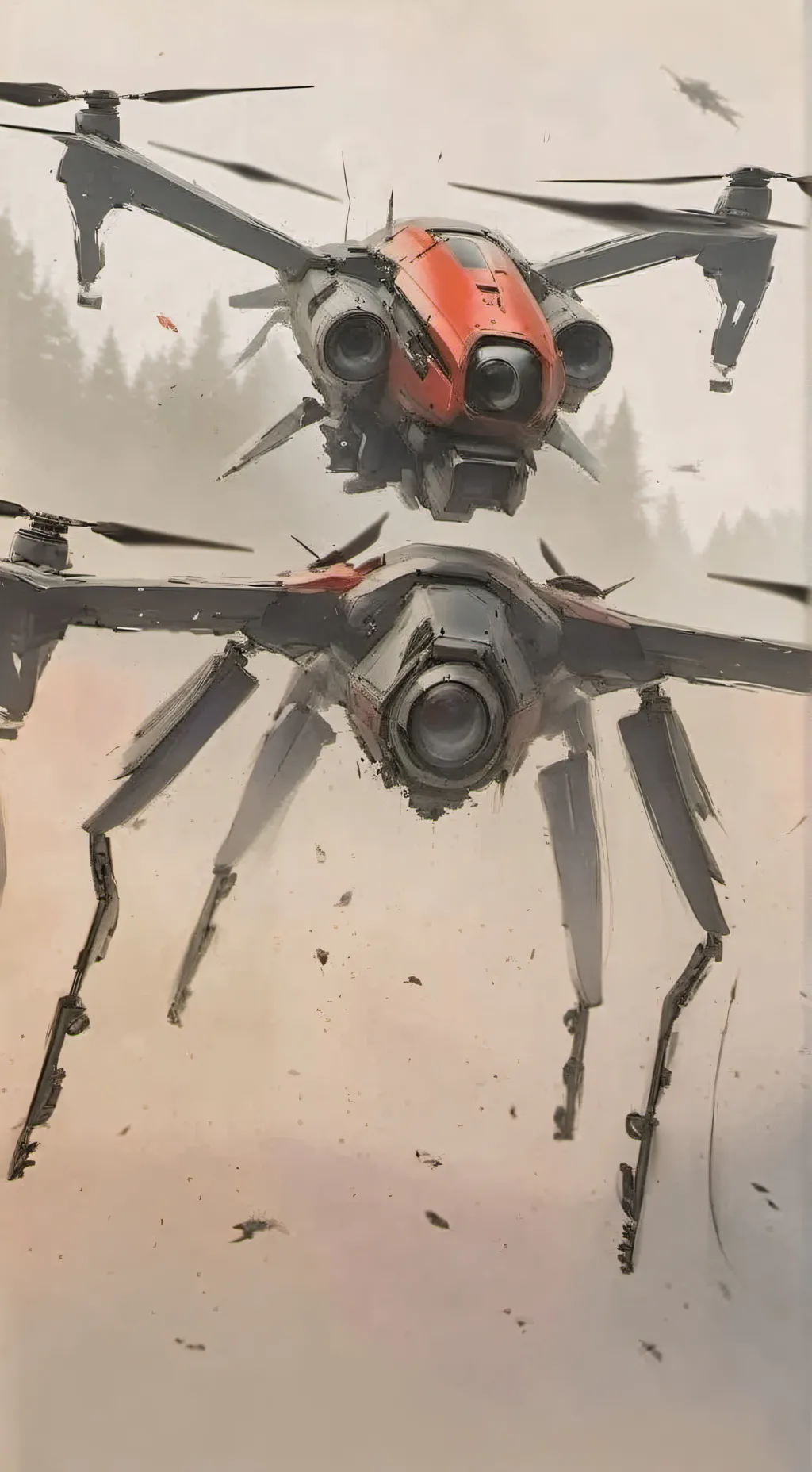 ai character: murder drones  background