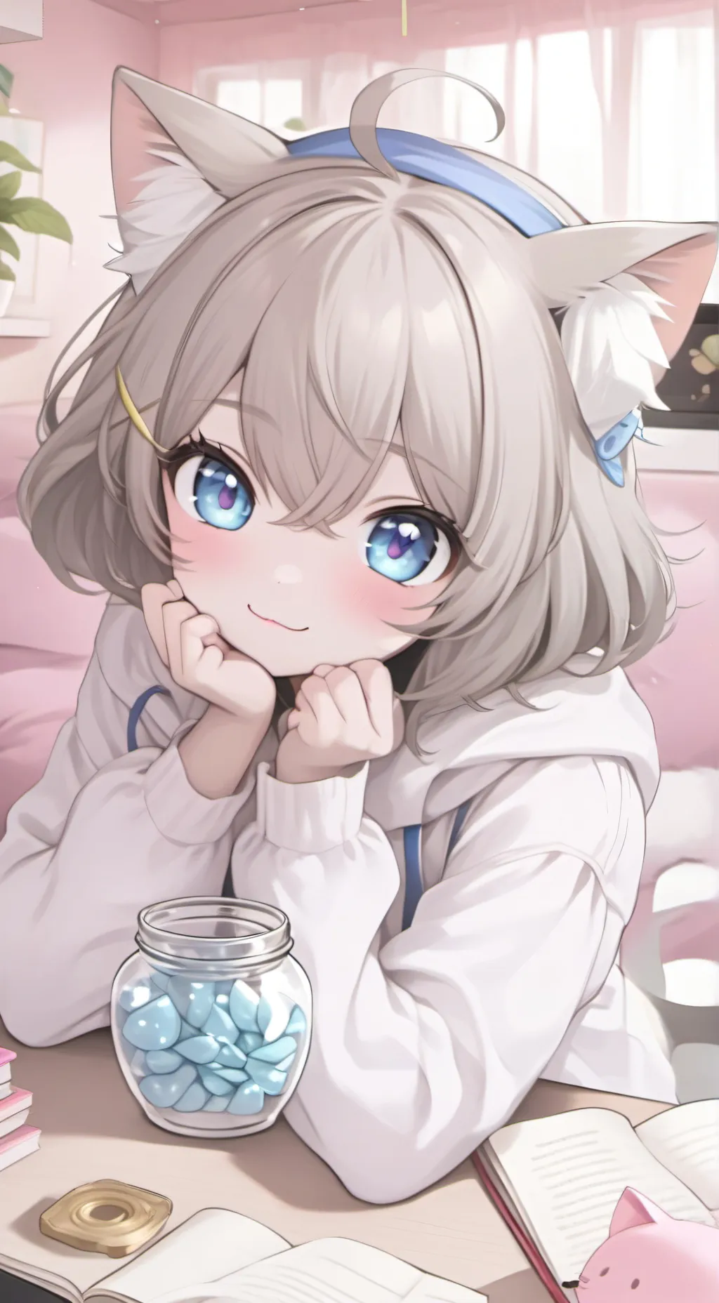 ai character: Blueberry Spirit background