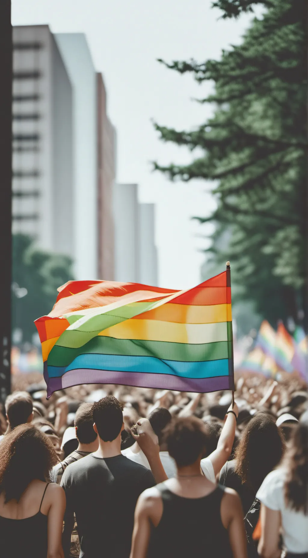 ai character: Rainbow Revolution background