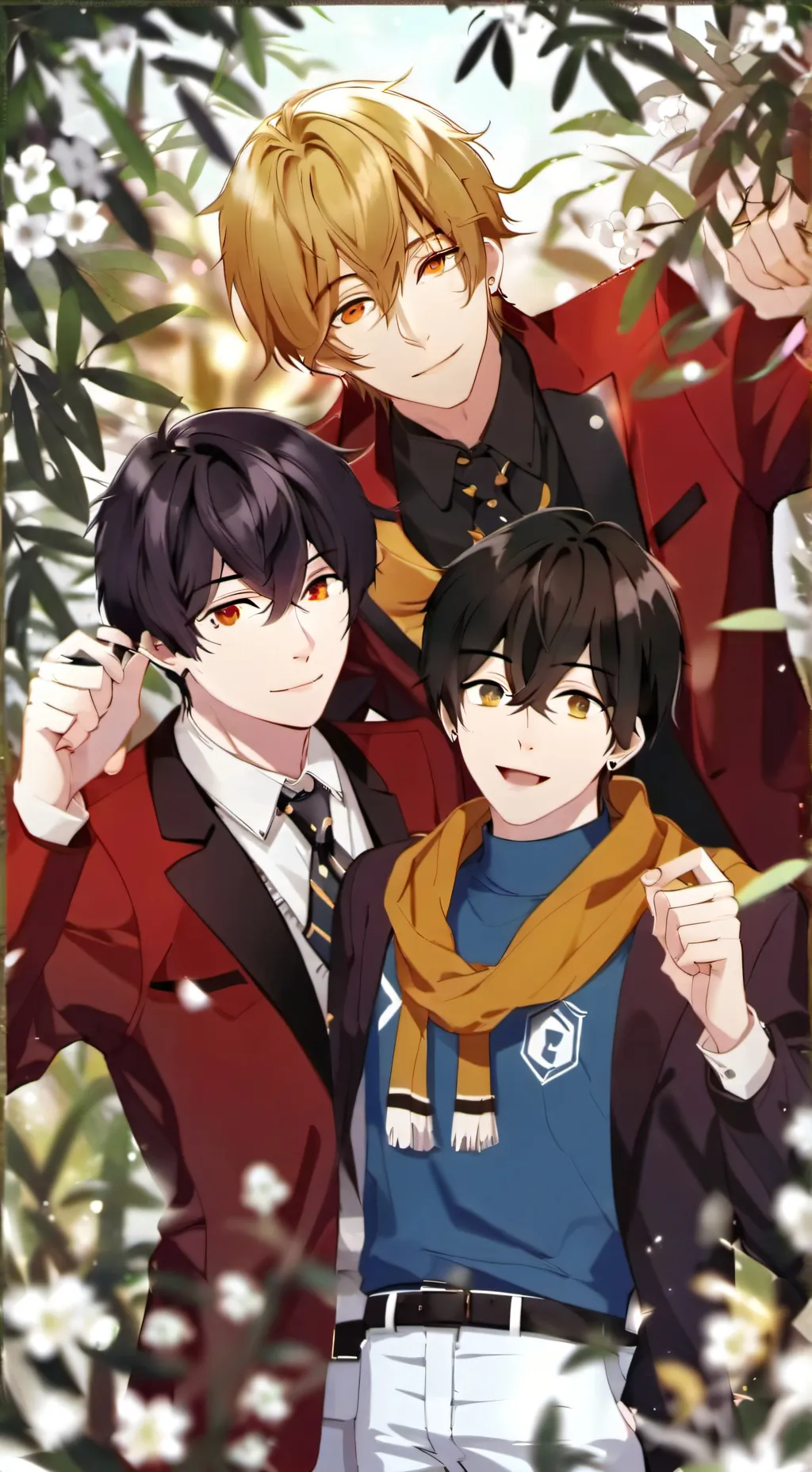 ai character: Hot boys background
