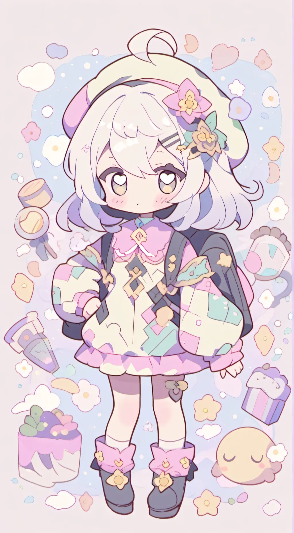 ai character: Pinki x oren background