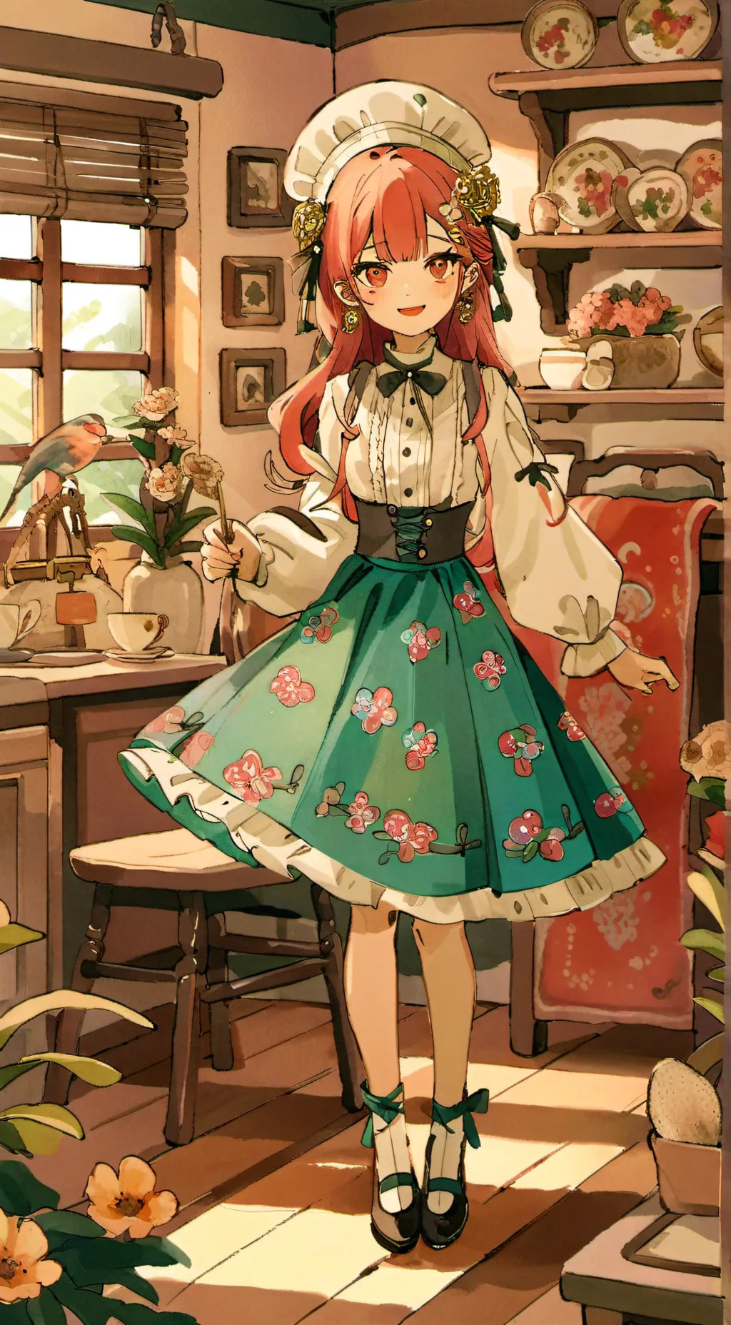 ai character: Lilly background