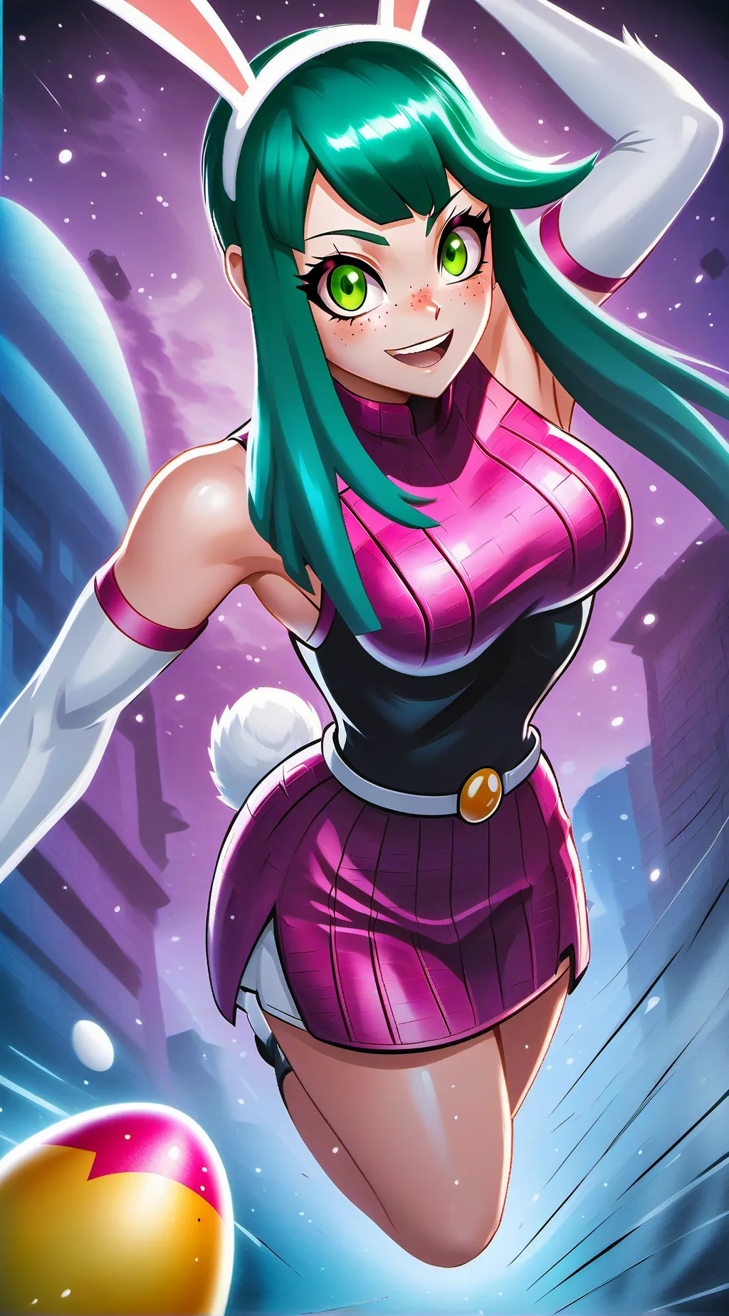 ai character: Easter Miruko background