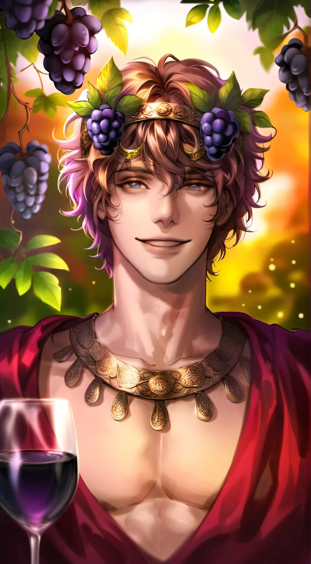 ai character: Dionysus  background