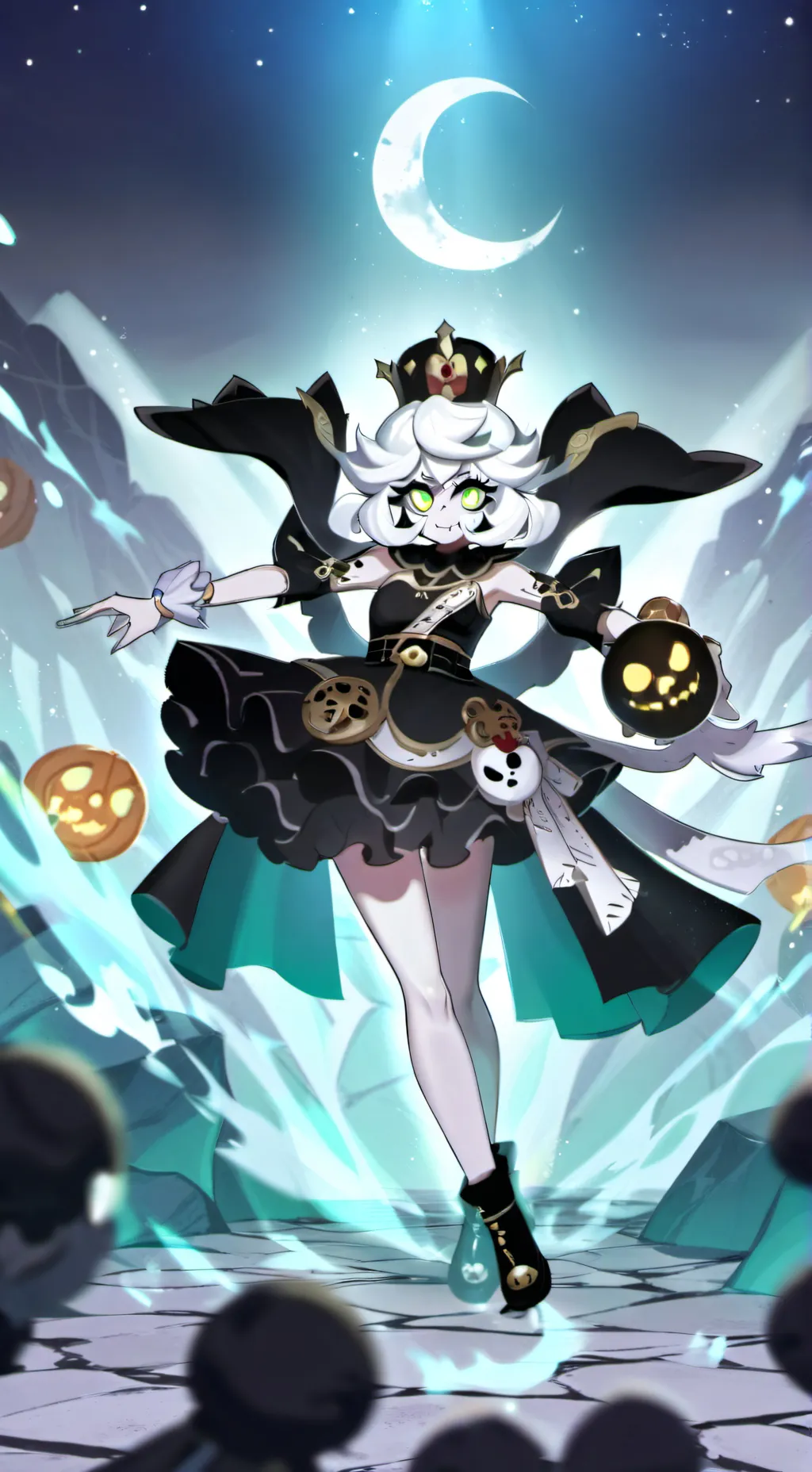 ai character: black pearl cookie background