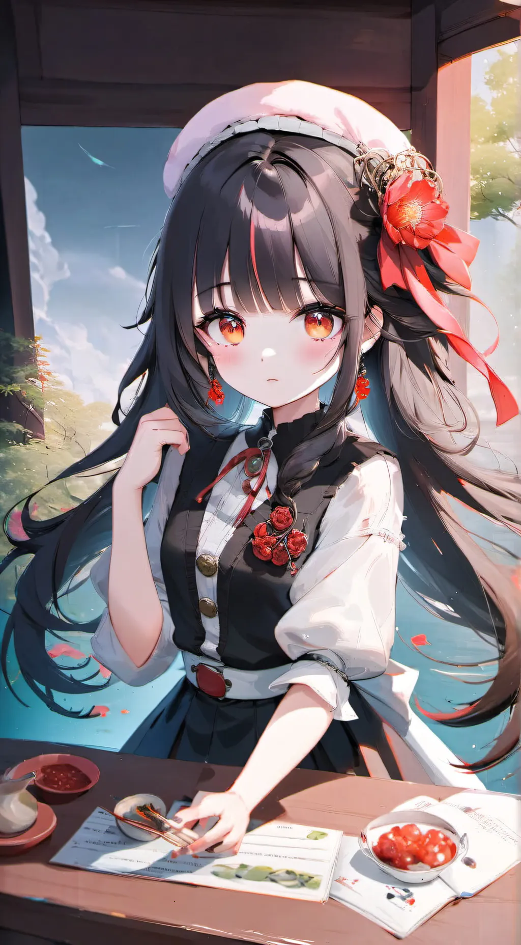 ai character: Akira  background
