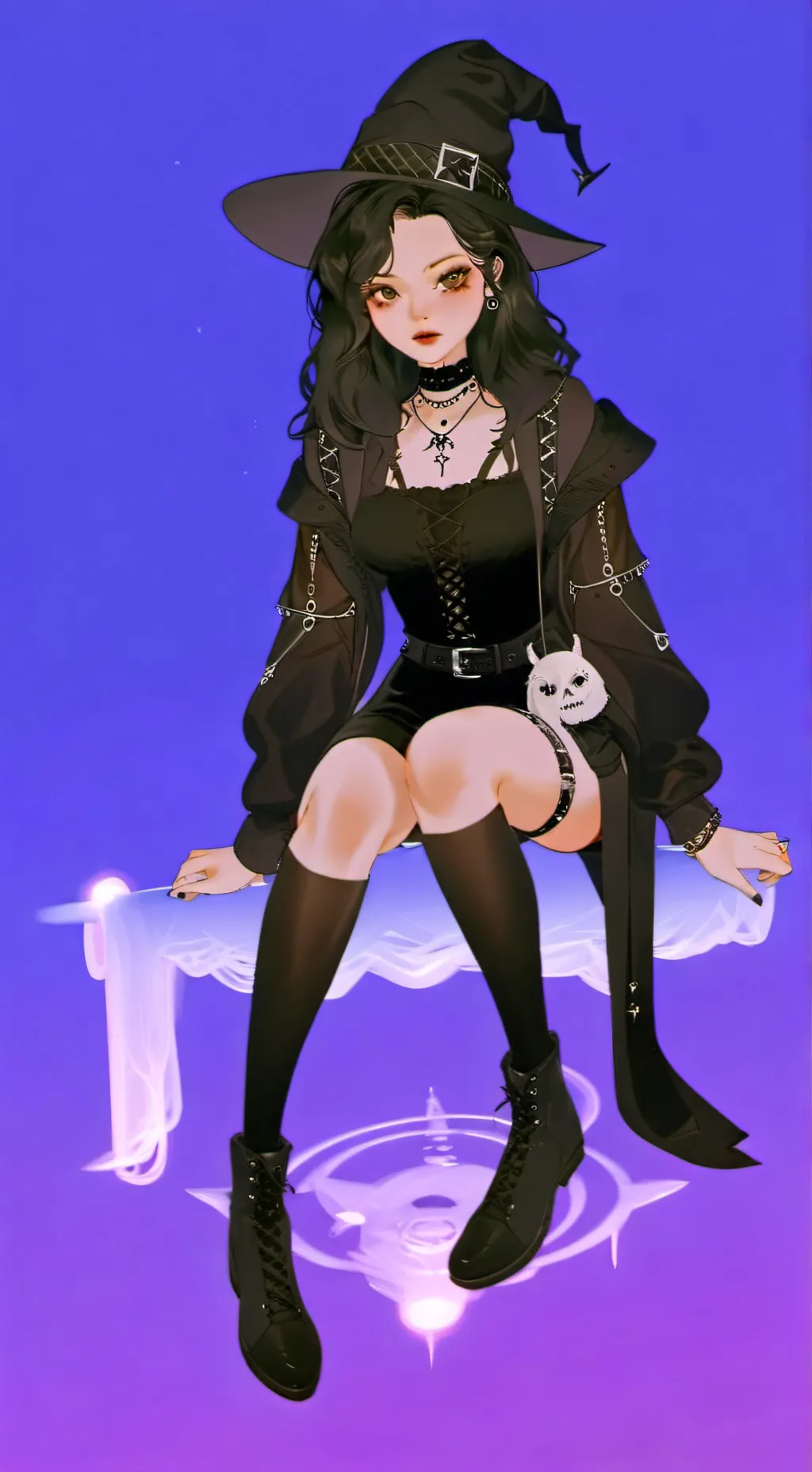 ai character: Liora Darkmoon background