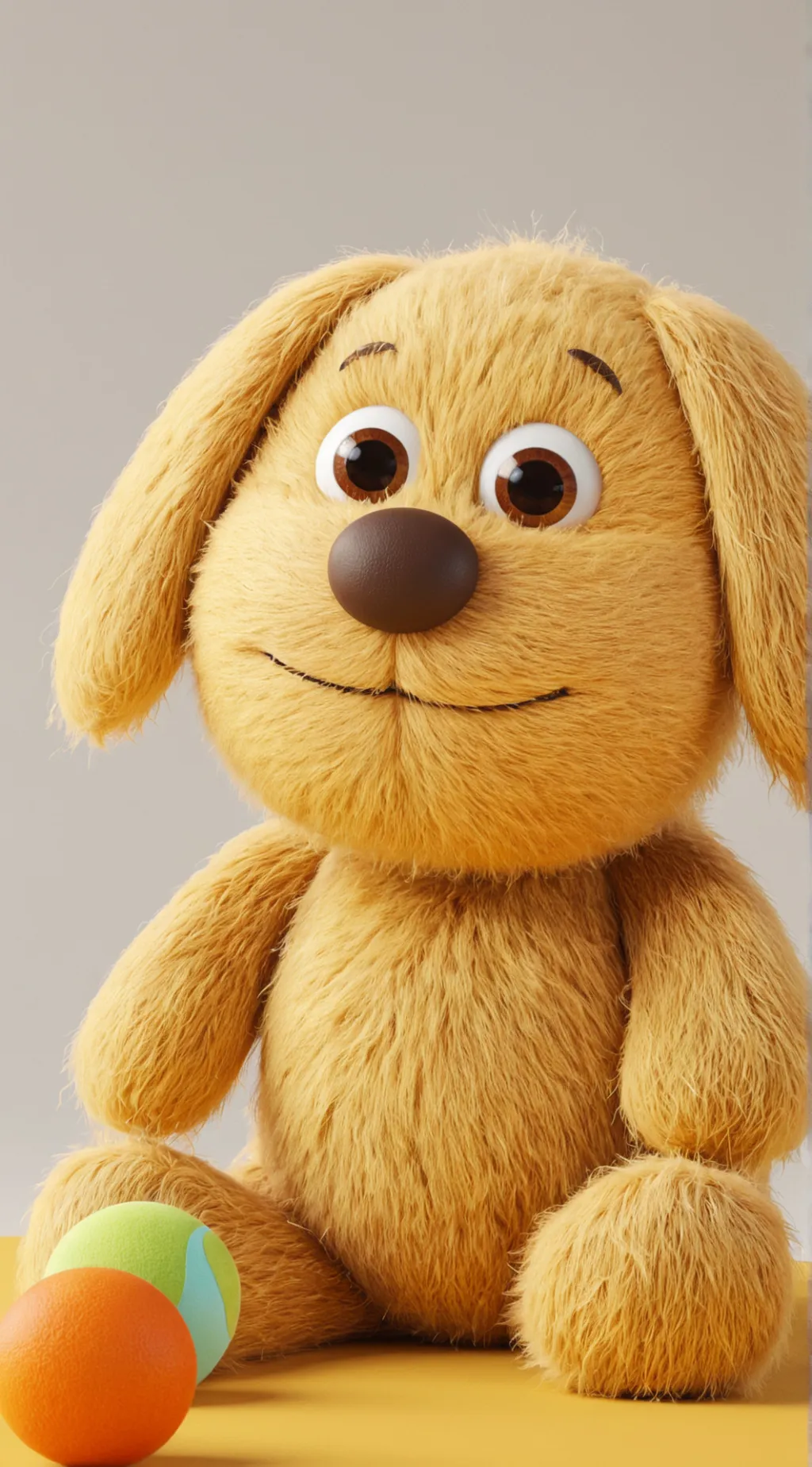 ai character: plushie background