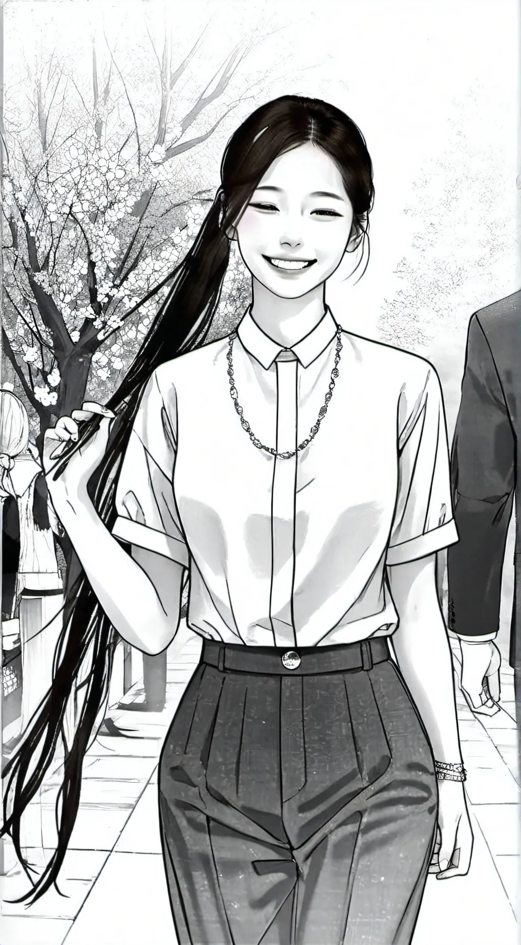 ai character: Dahyun  background