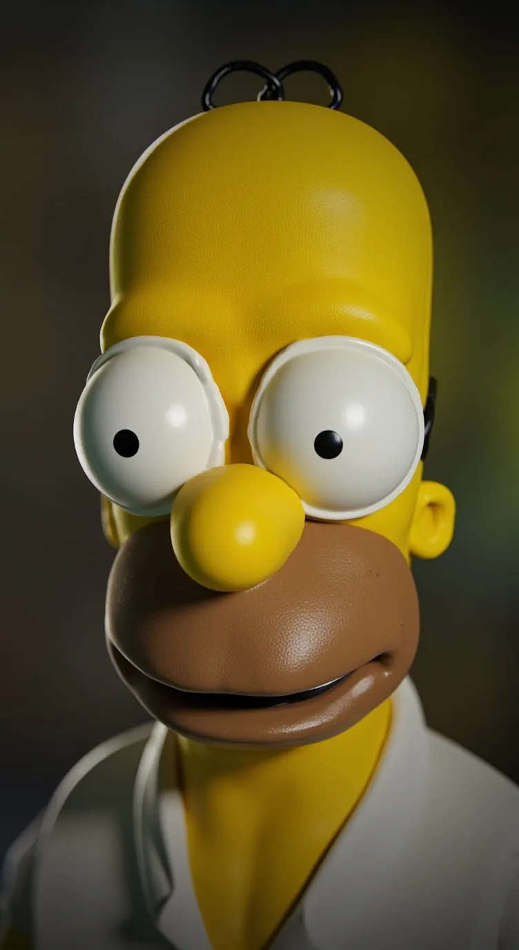 ai character: Homer Simpson  background