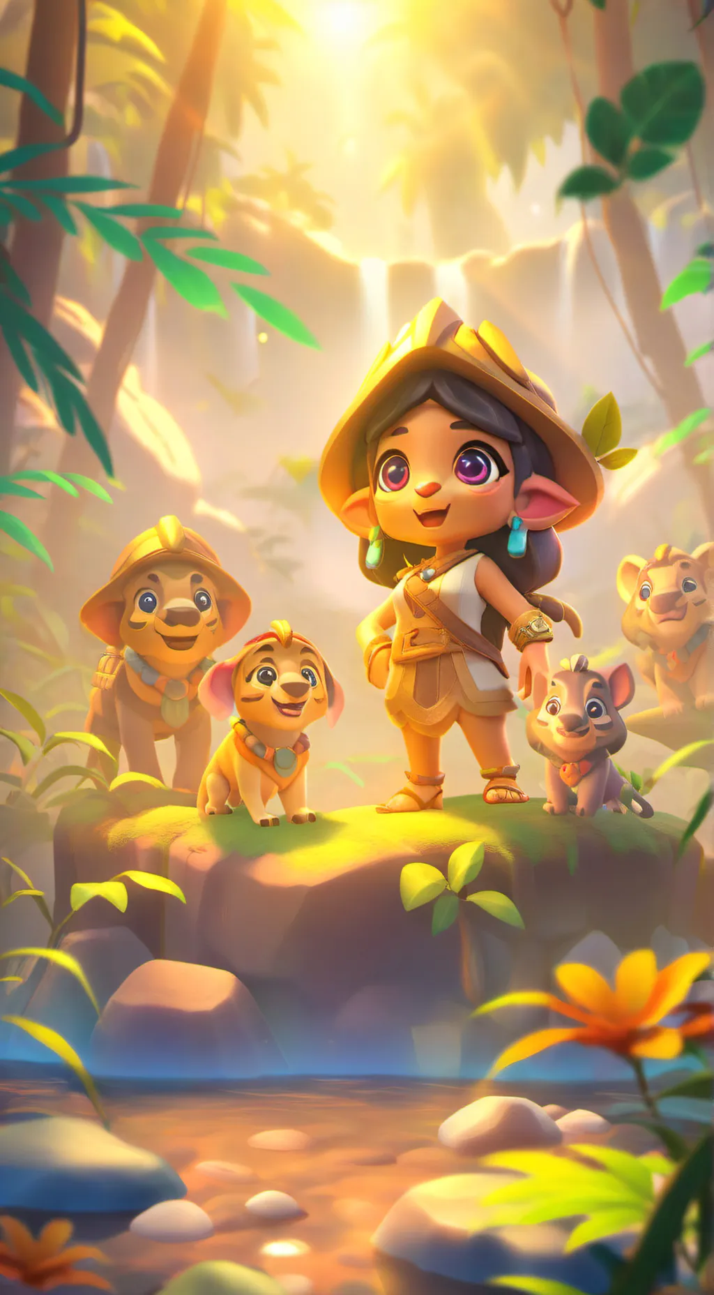 ai character: C00lkid background