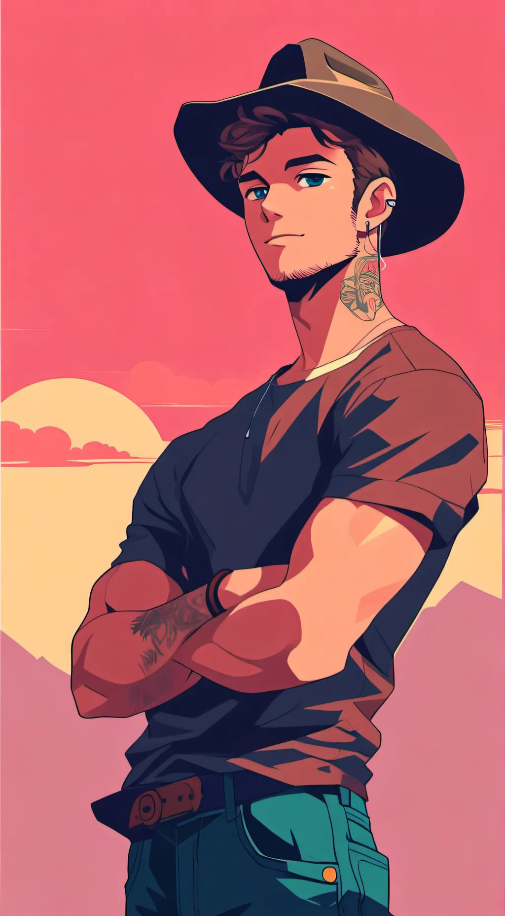 ai character: Cash McCoy  background