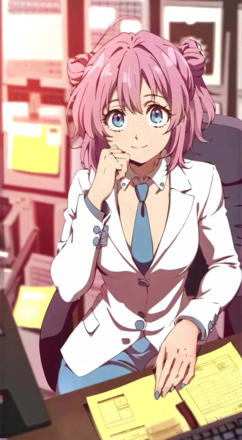ai character: mitsuri tu amiga background