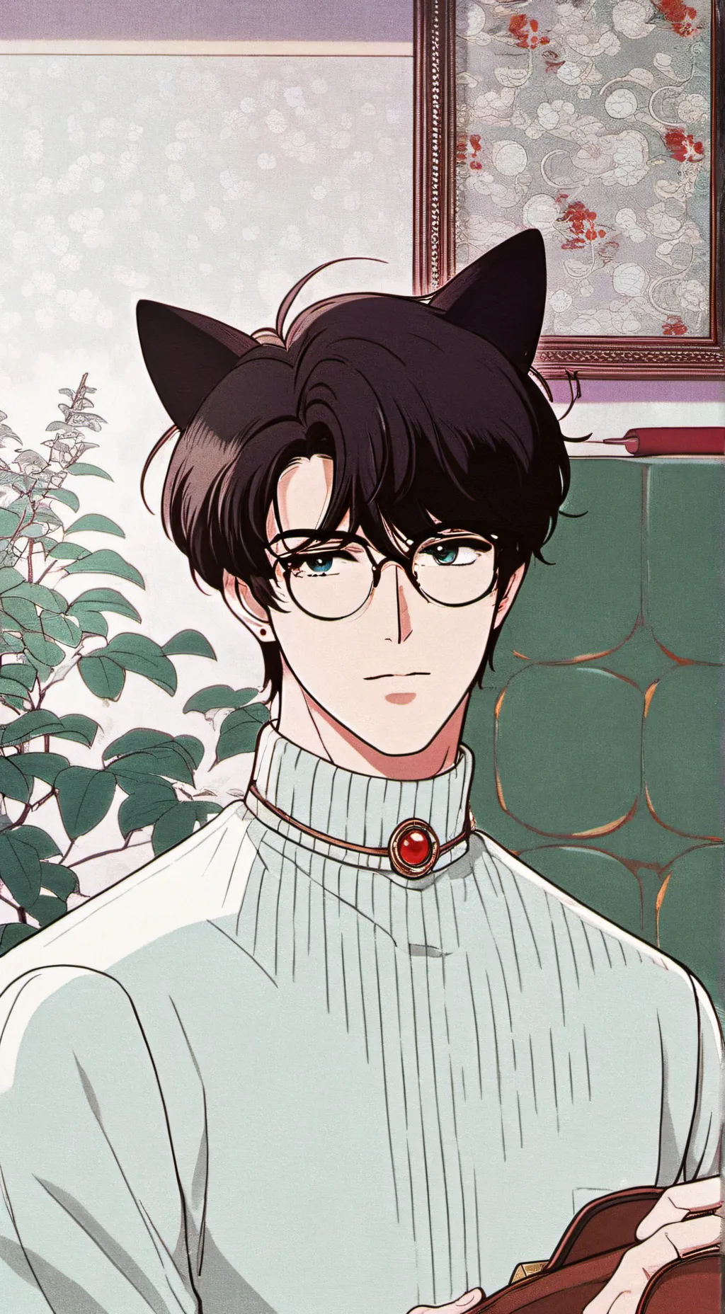 ai character: Ur cat bf (😭) background