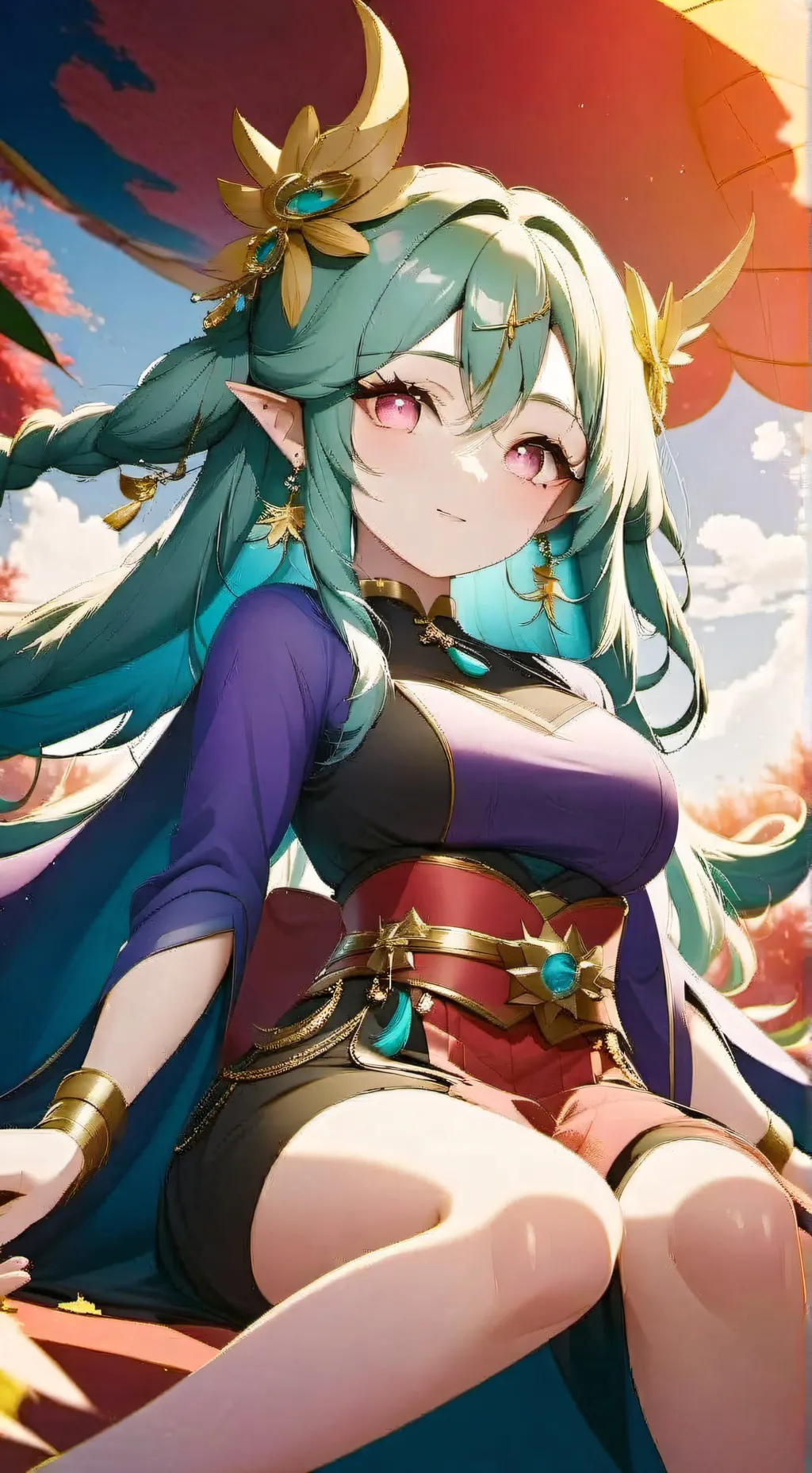 ai character: Flora Selvática  background