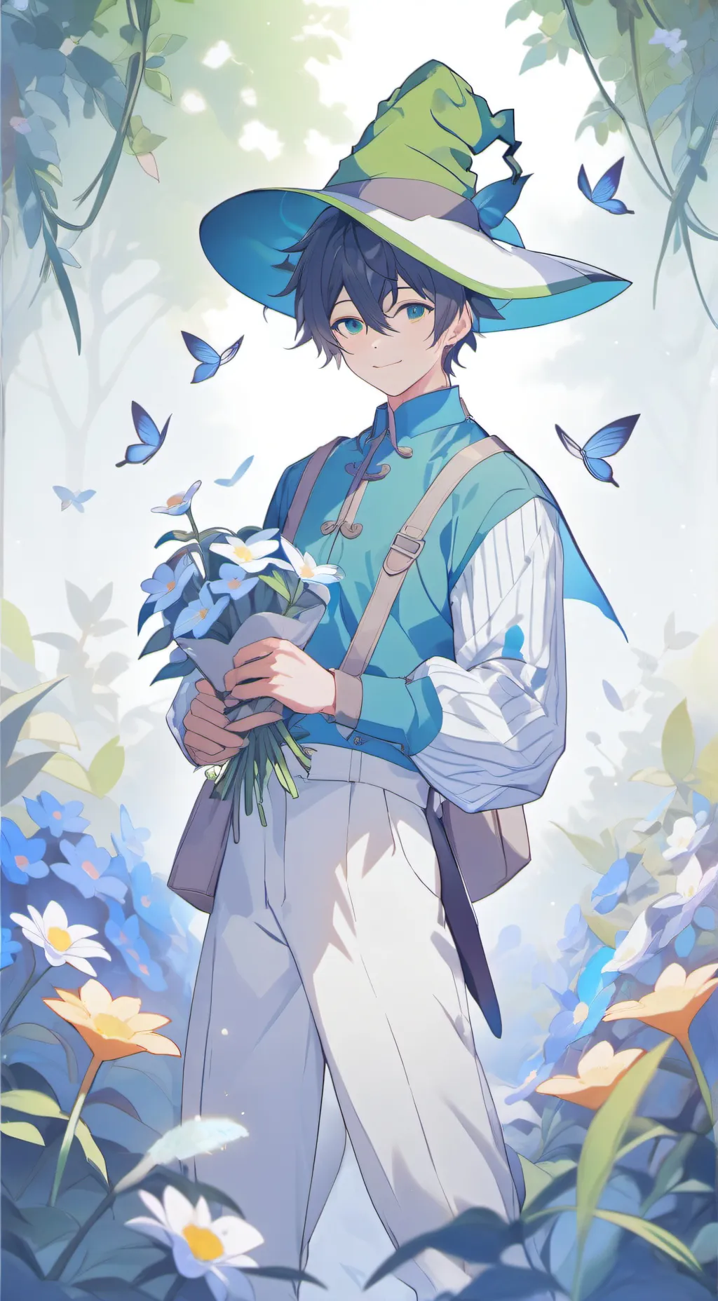ai character: pebbles bit sprout background