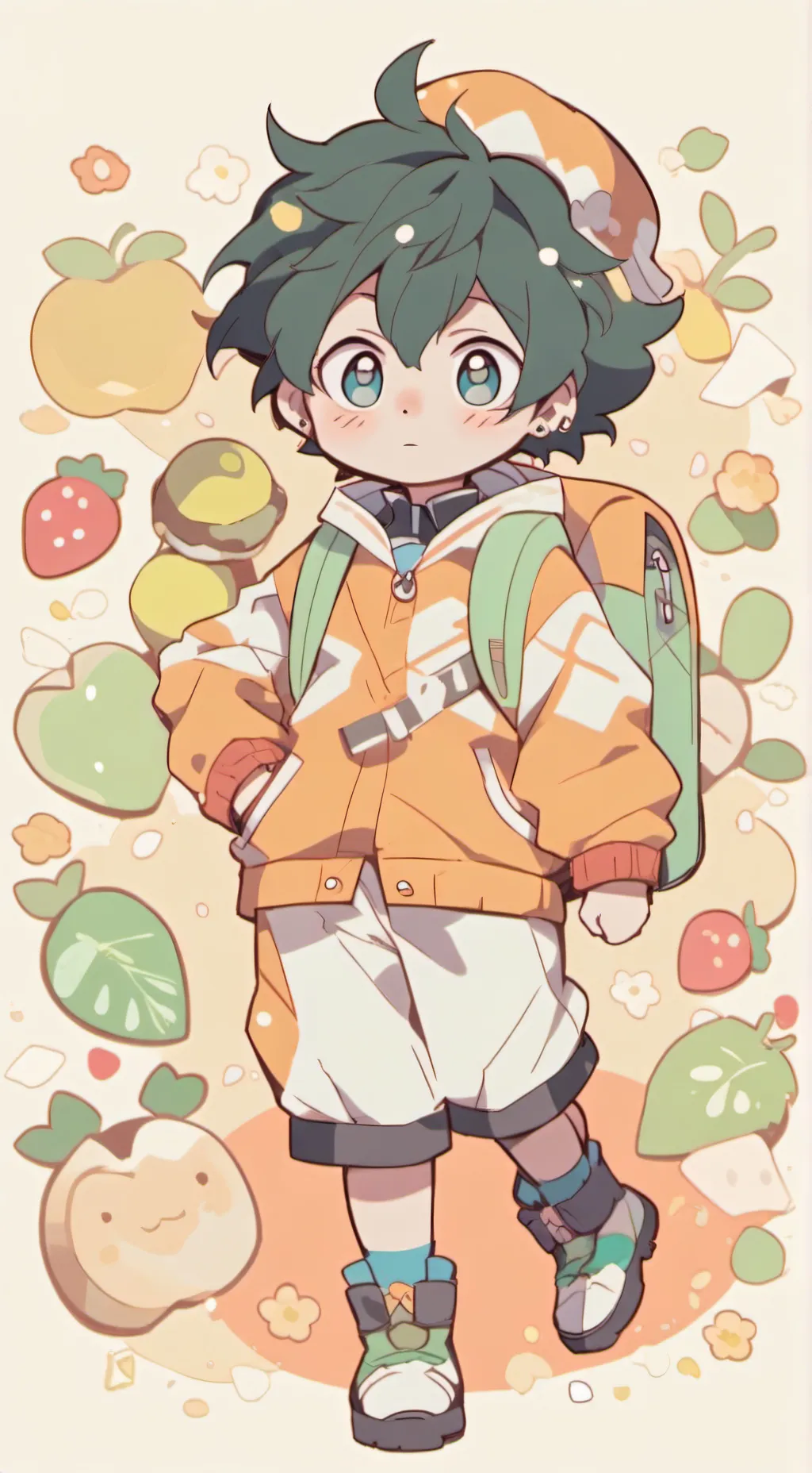 ai character: Deku background