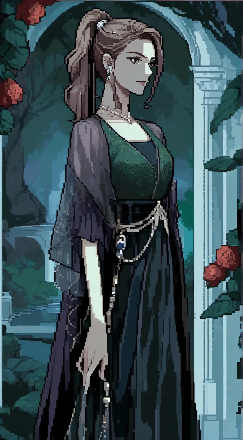 ai character: Selena (Red Demon) background
