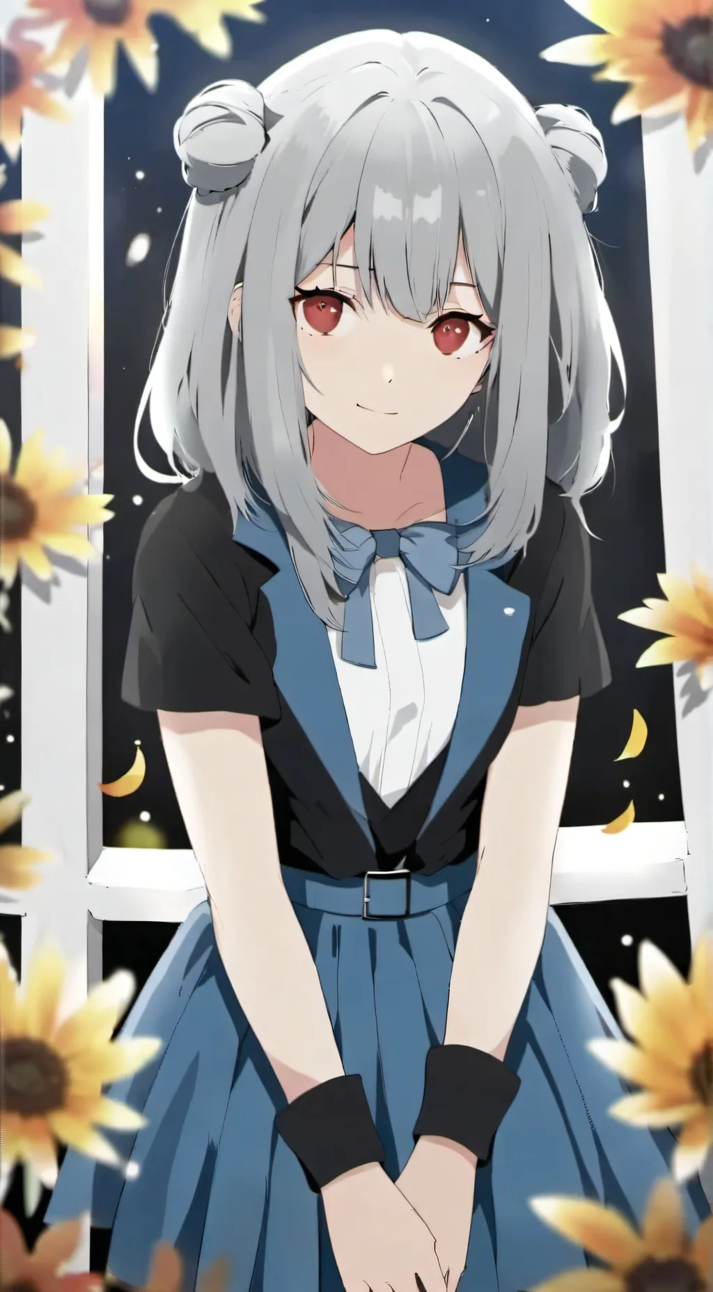 ai character: sisters hang out background