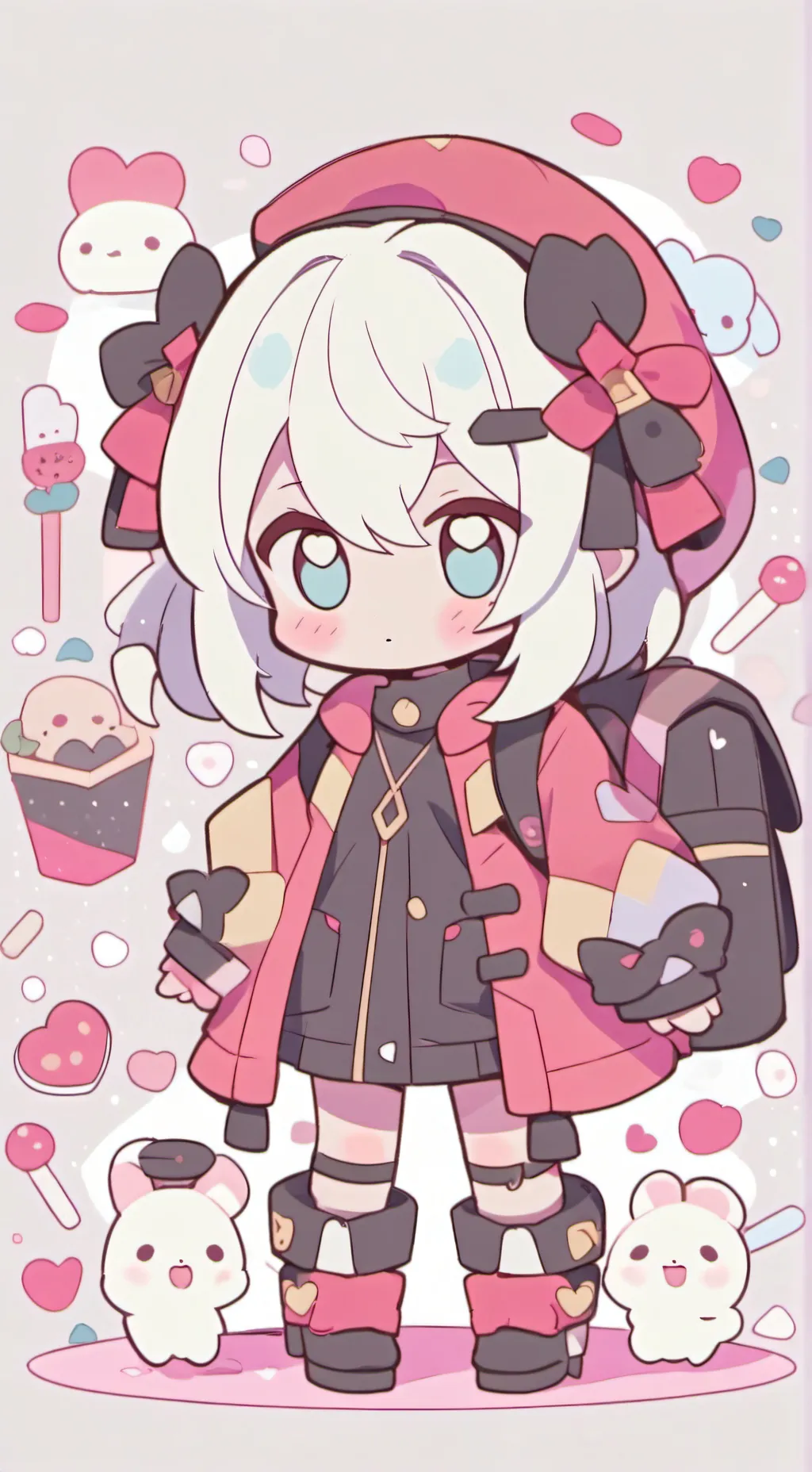 ai character: HH you own Alastor background