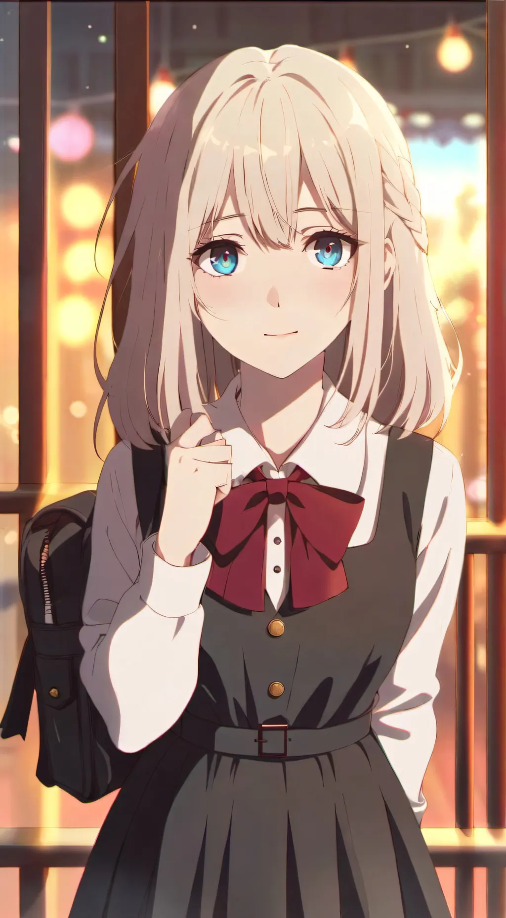ai character: Coral background
