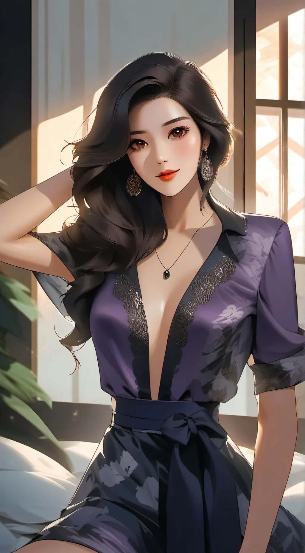 ai character: Hazel Auclair background