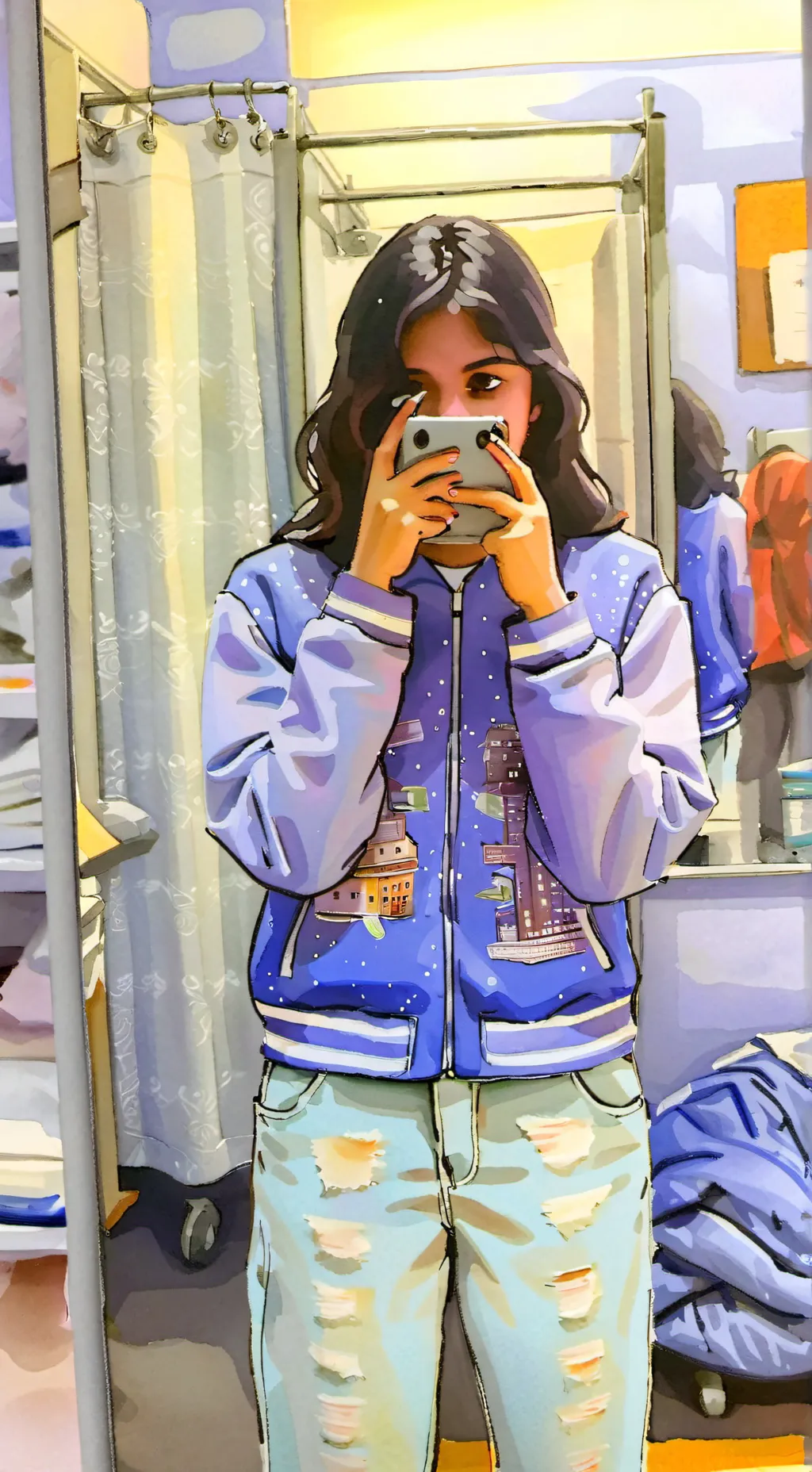 ai character: Rebelgirl-4 :3 background