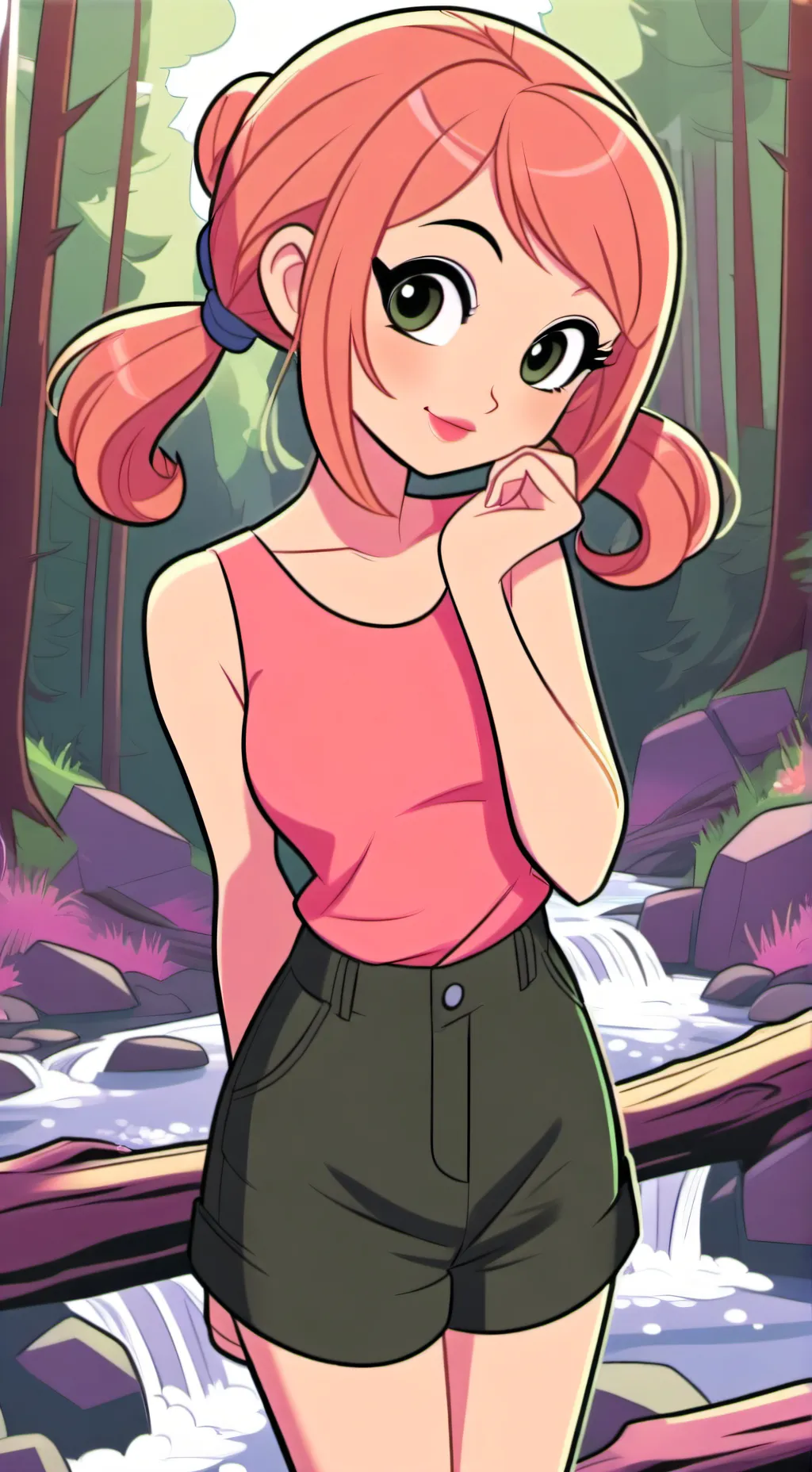 ai character: Salmon background