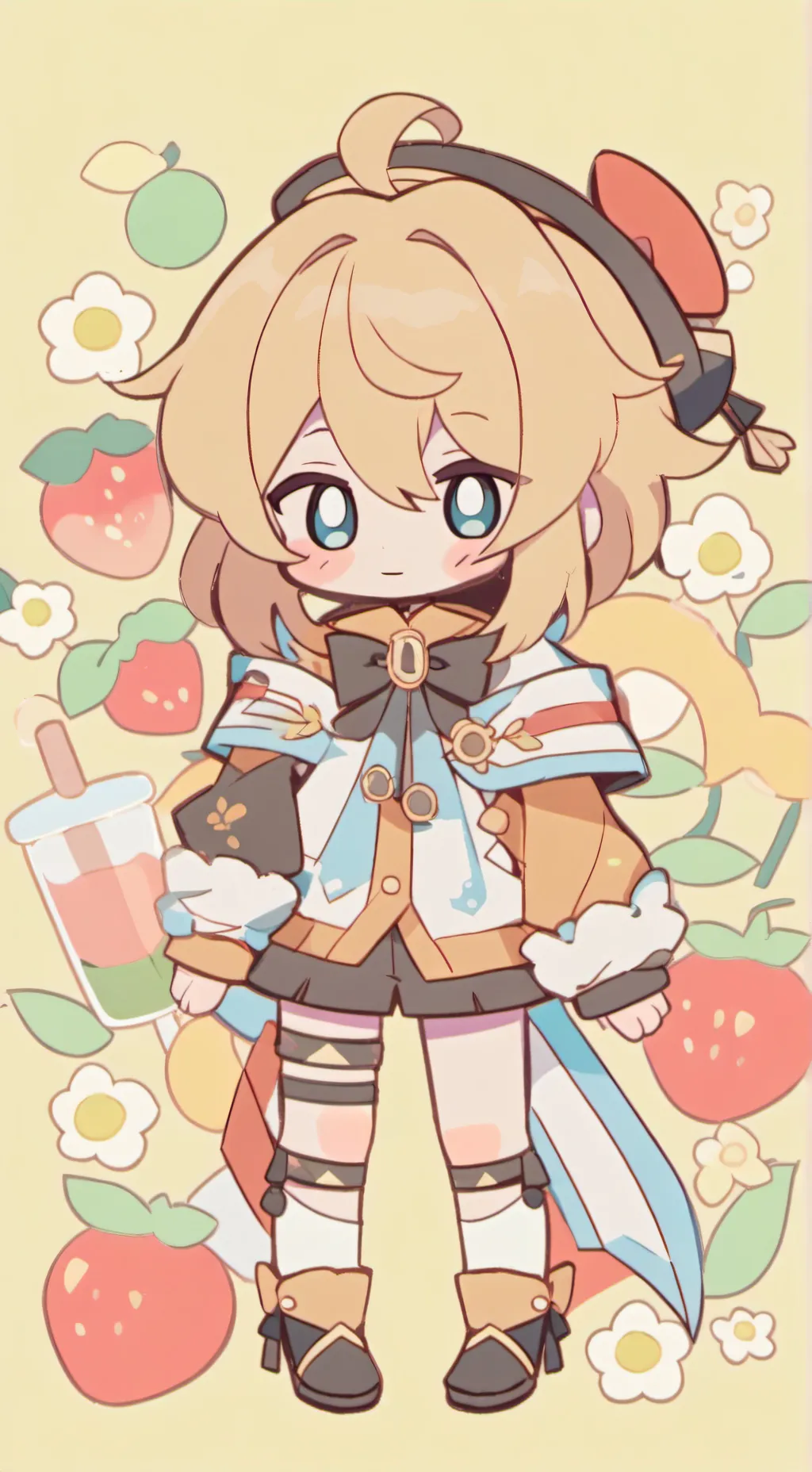 ai character: 💛Light💛 background