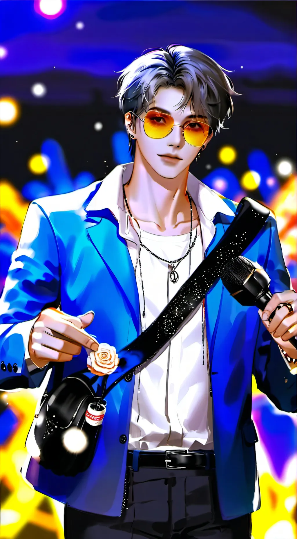 ai character: 晨泽 background