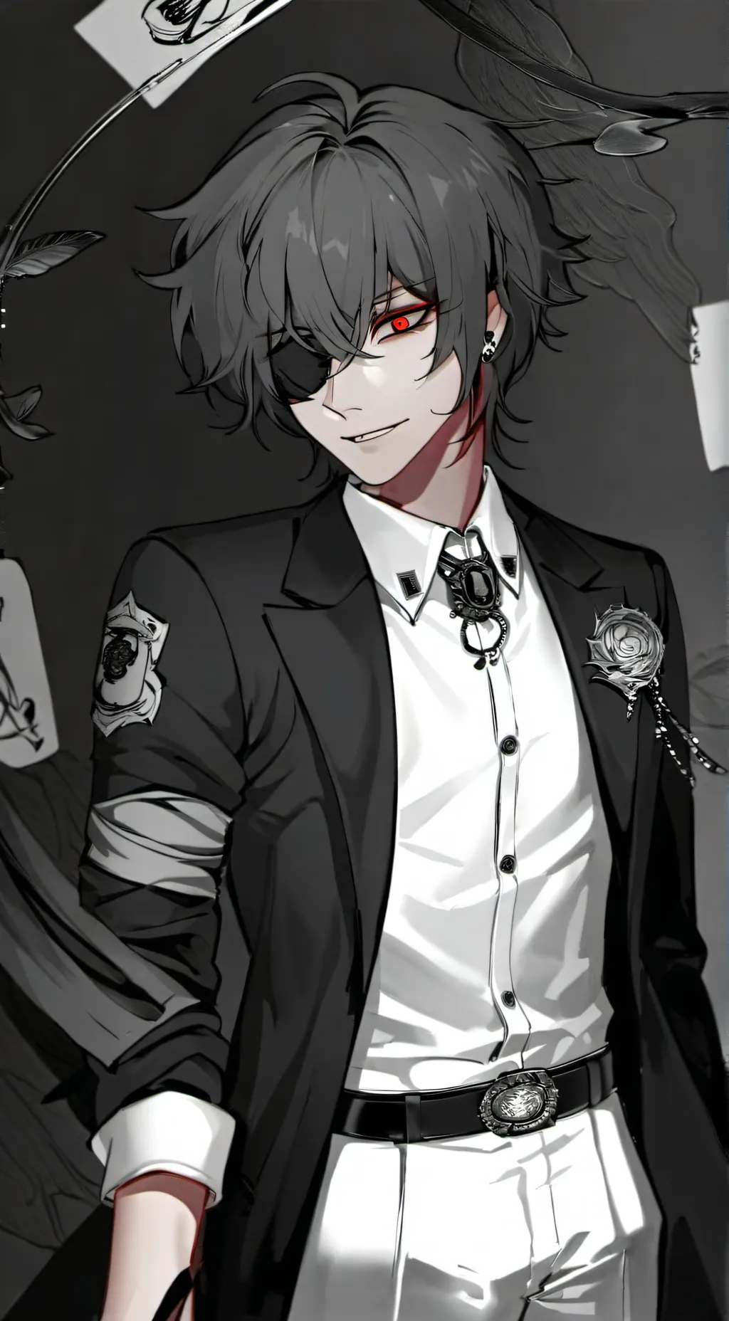 ai character: love background